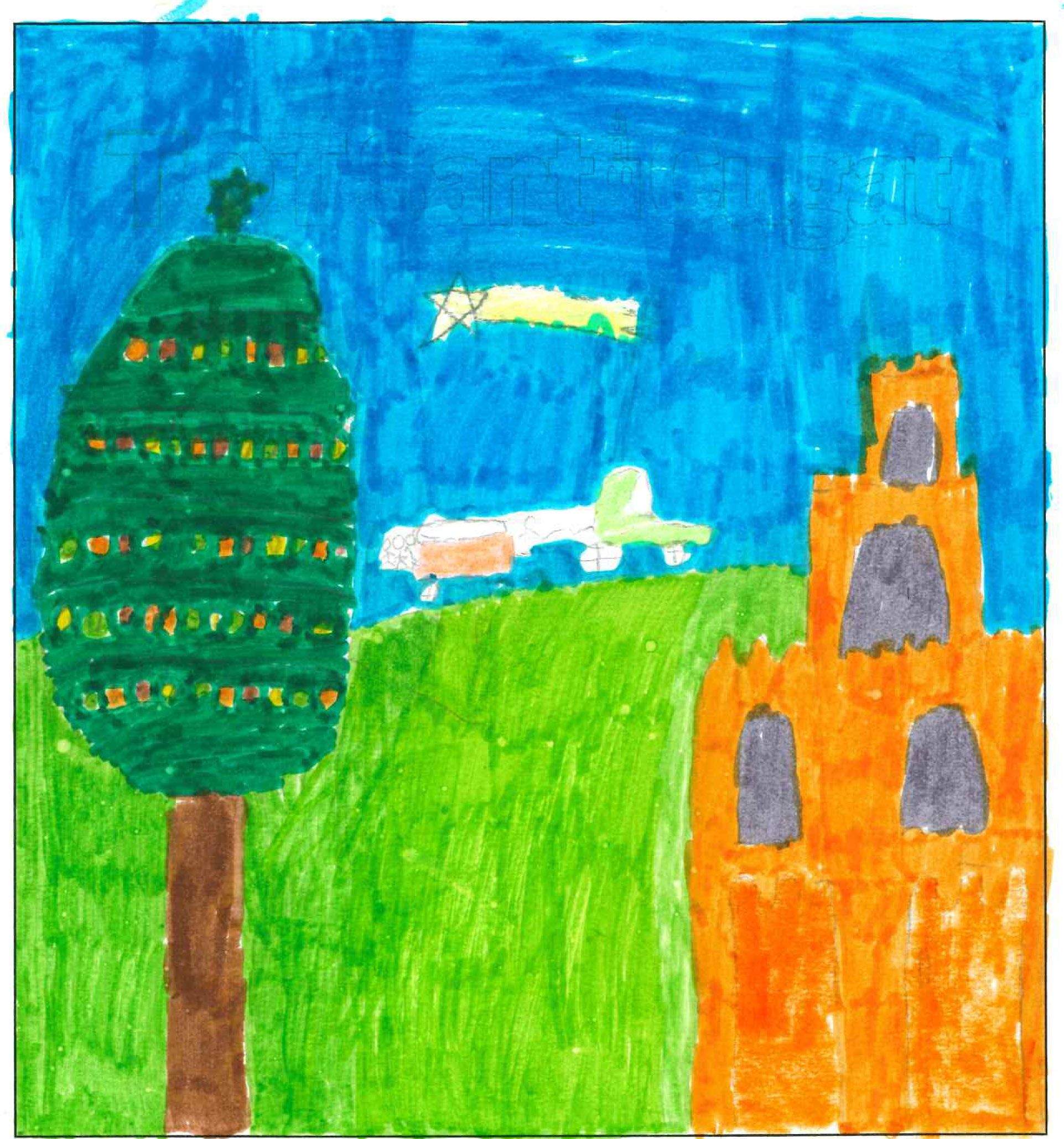 Postal de l'escola Santa Isabel del concurs del TOT Sant Cugat