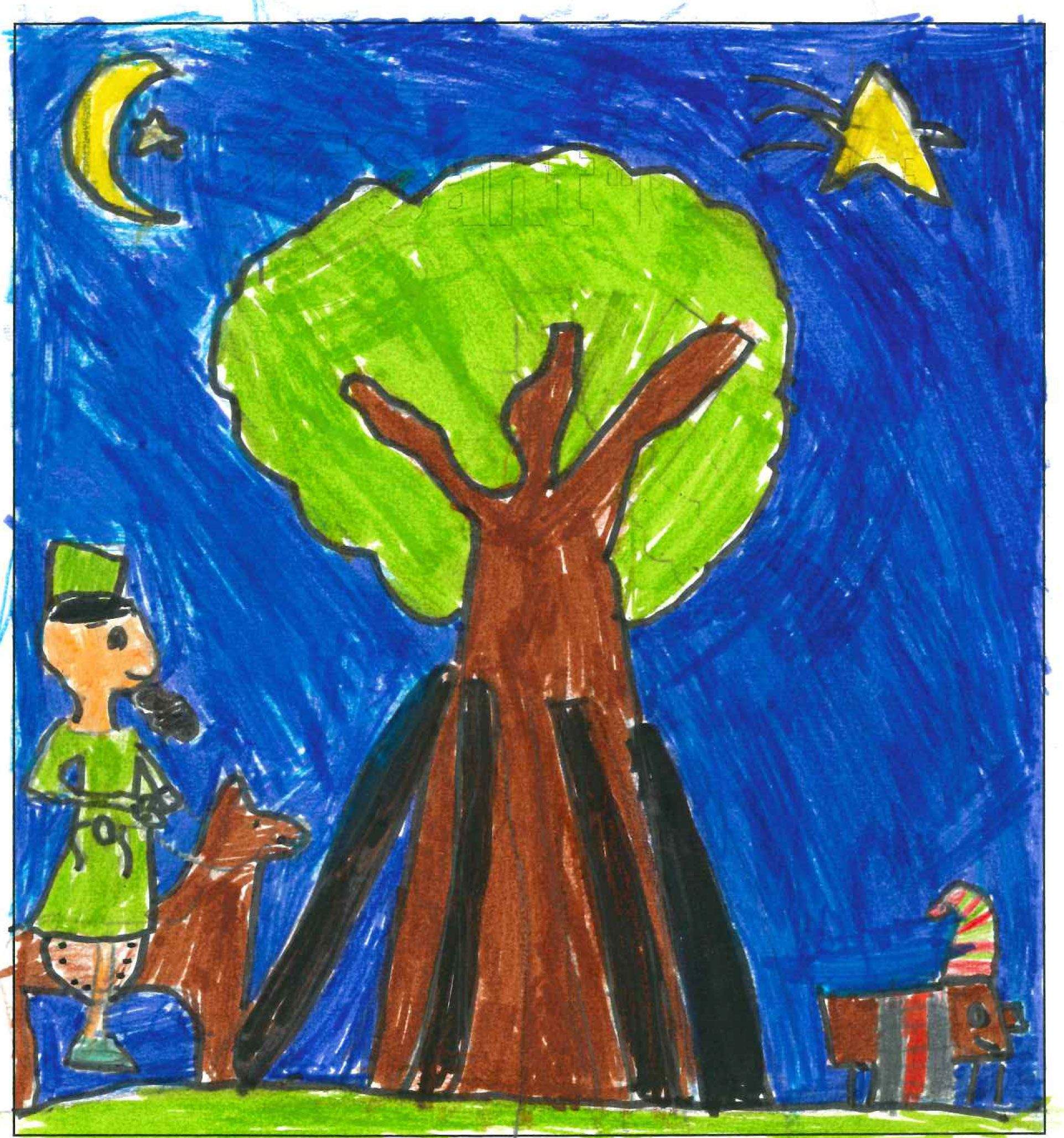 Postal de l'escola Santa Isabel del concurs del TOT Sant Cugat