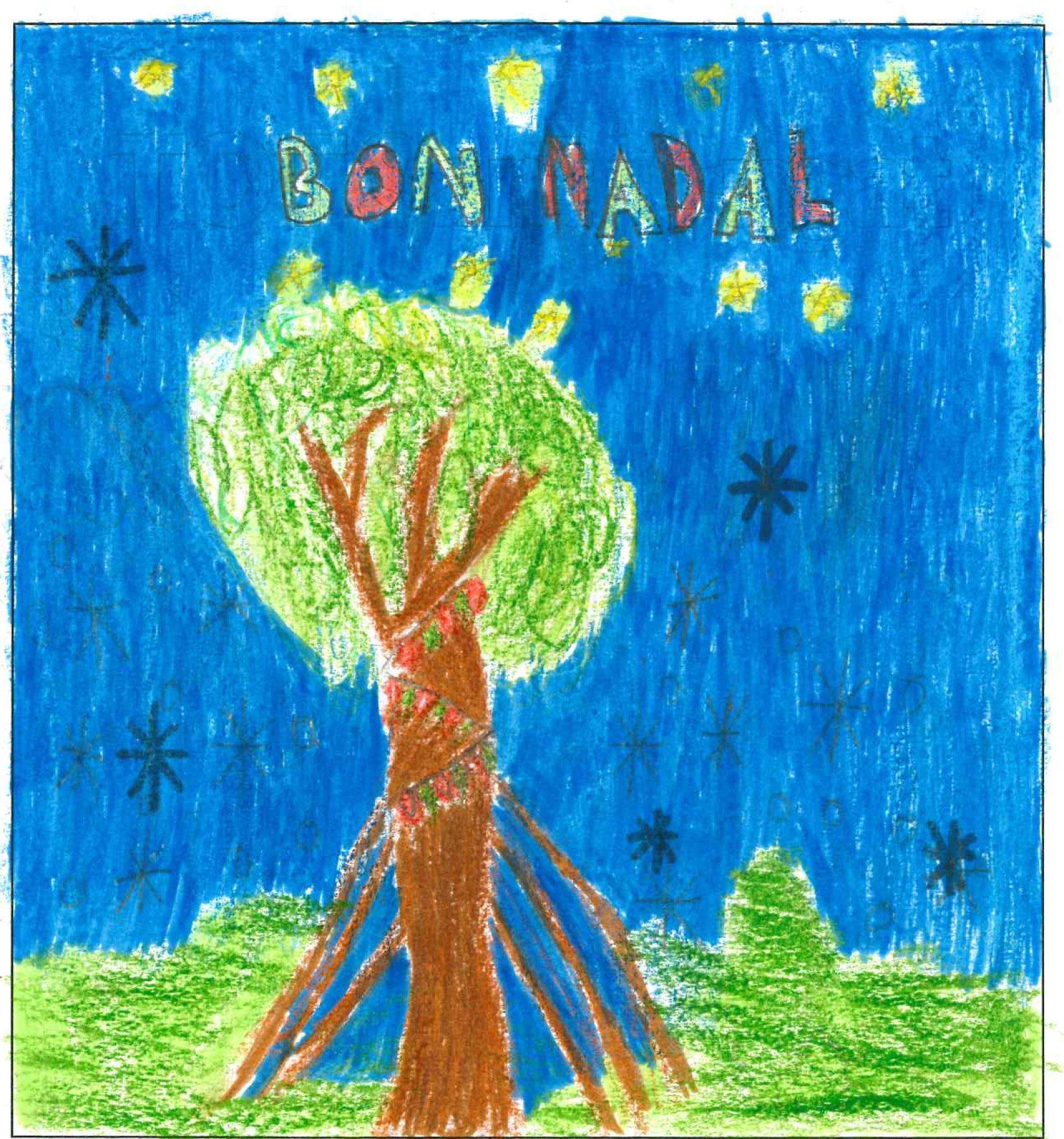 Postal de l'escola Santa Isabel del concurs del TOT Sant Cugat