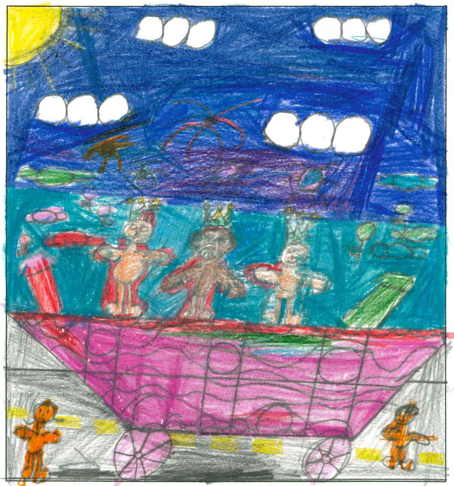 Postal de l'escola Santa Isabel del concurs del TOT Sant Cugat