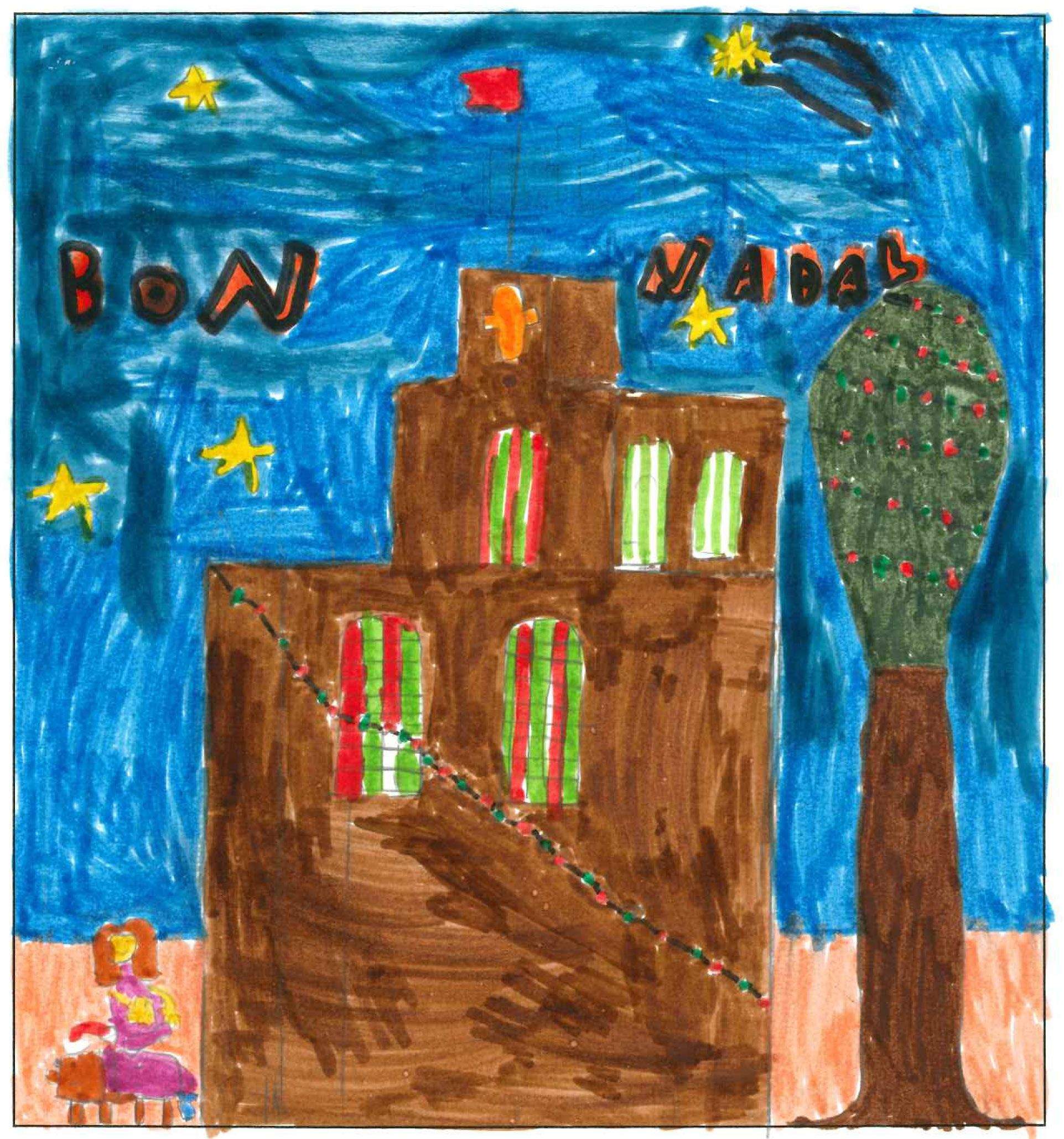 Postal de l'escola Santa Isabel del concurs del TOT Sant Cugat