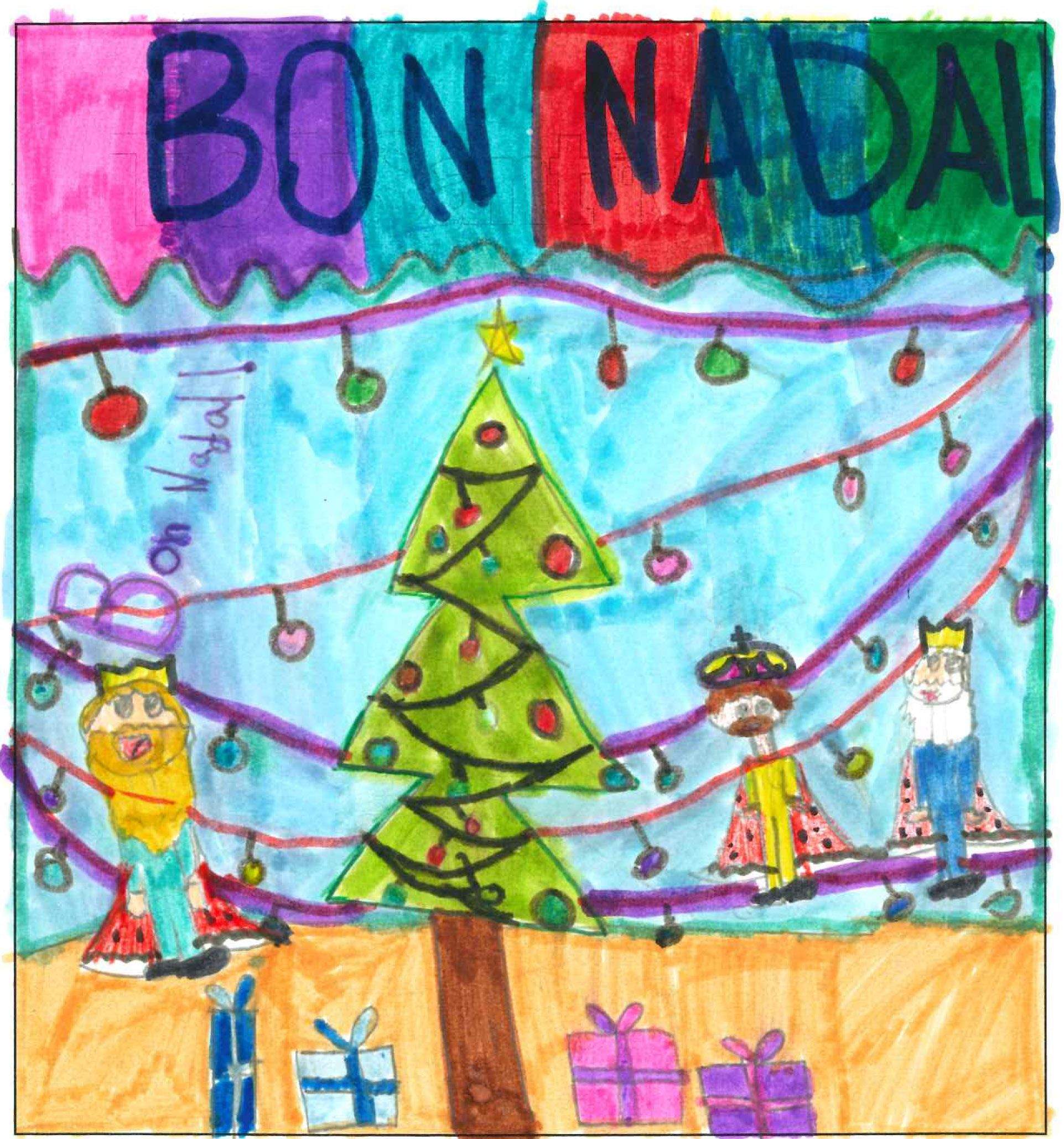 Postal de l'escola Santa Isabel del concurs del TOT Sant Cugat