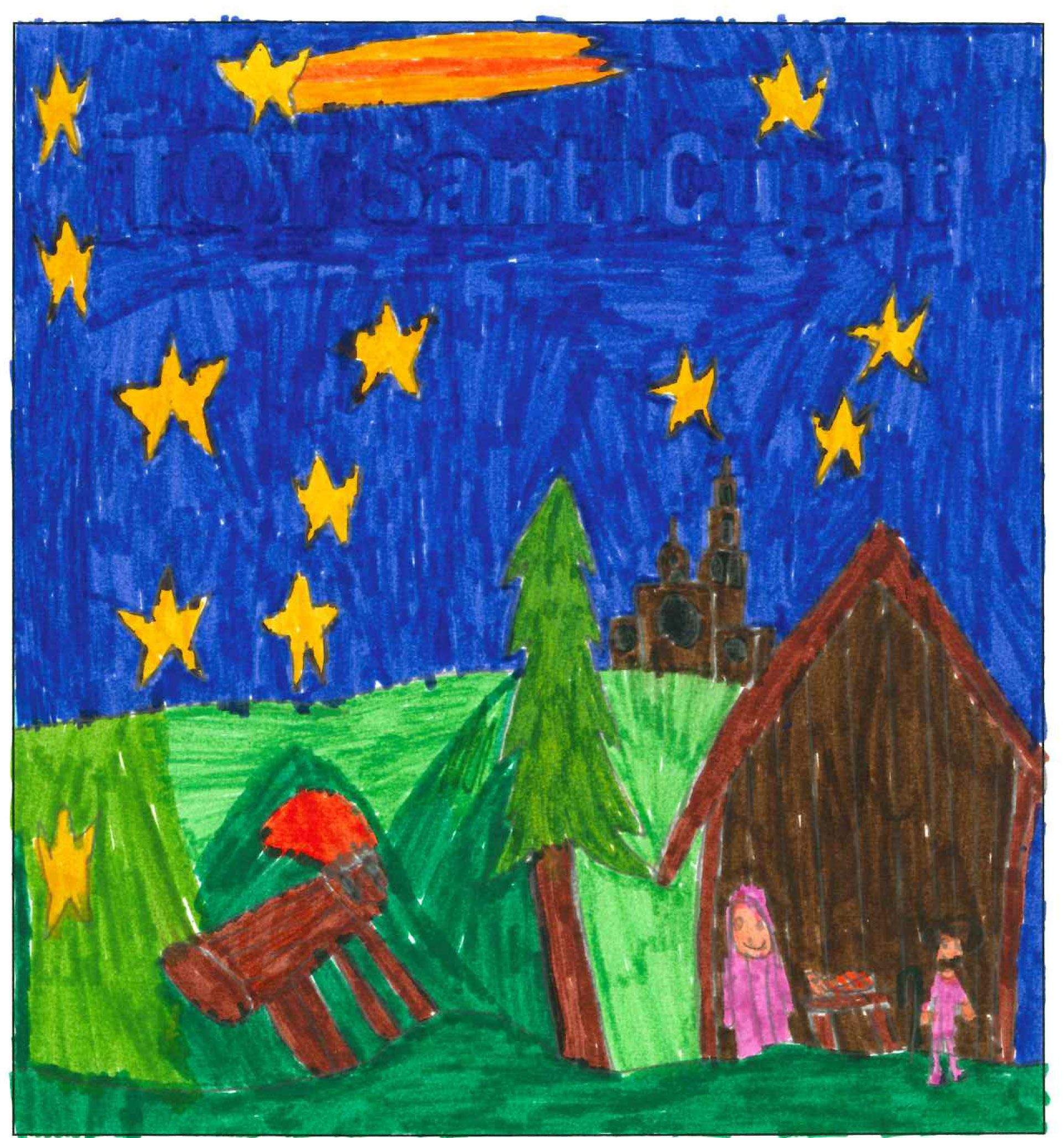 Postal de l'escola Santa Isabel del concurs del TOT Sant Cugat