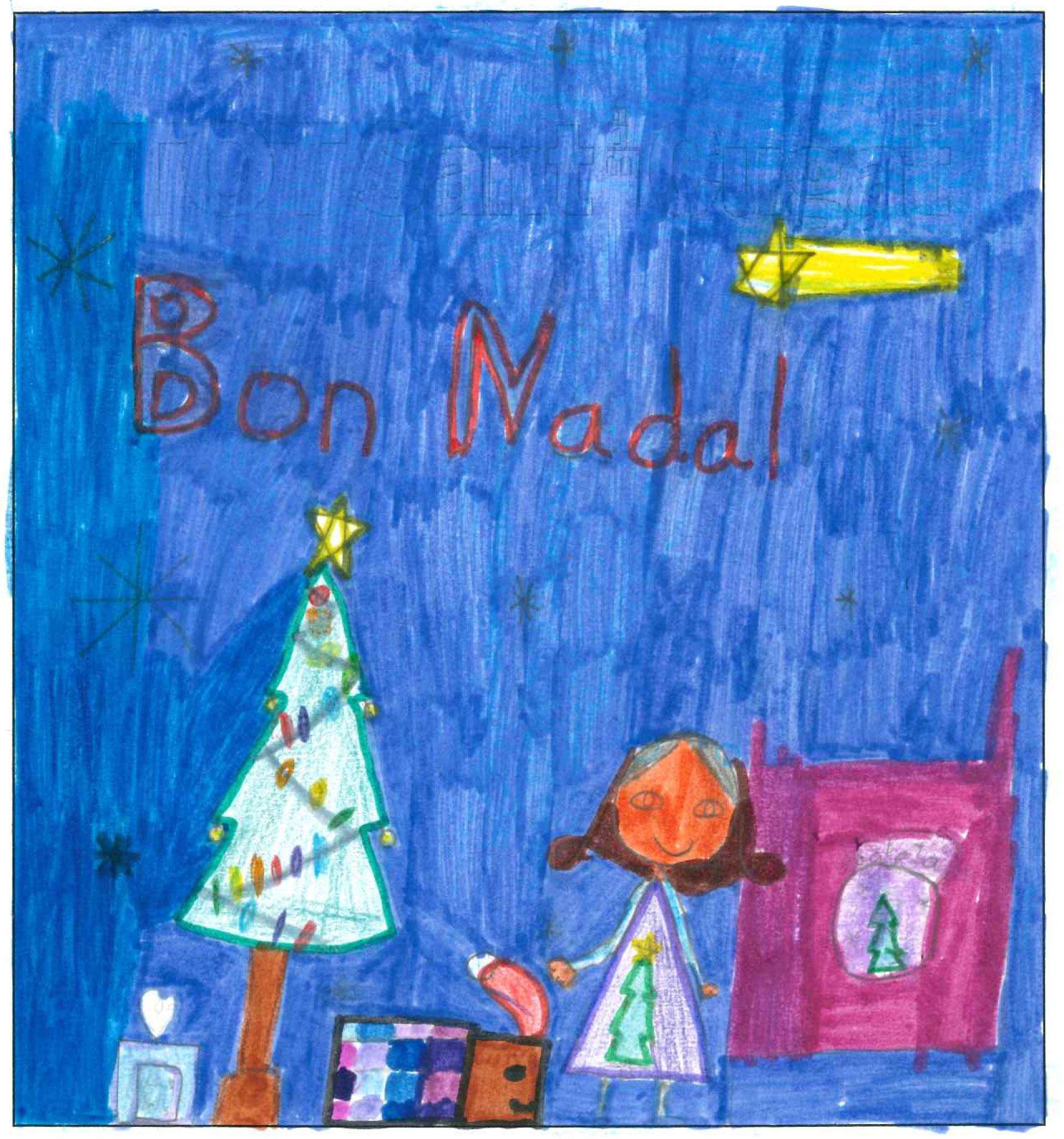 Postal de l'escola Santa Isabel del concurs del TOT Sant Cugat