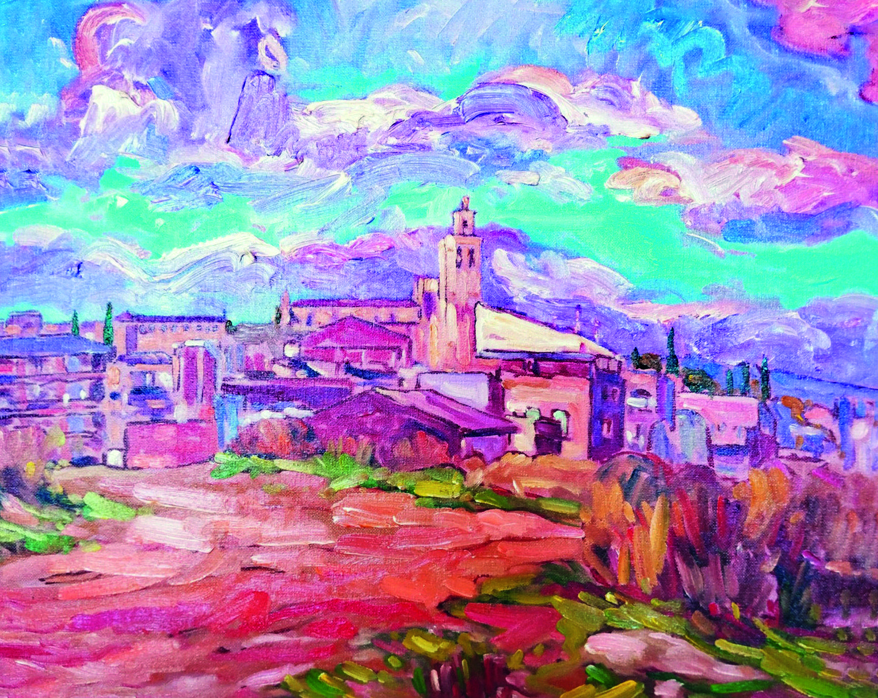 Fragments de les obres de Francesc Cabanas Alibau que es poden trobar a Canals Galeria d'Art. Foto: cedida.