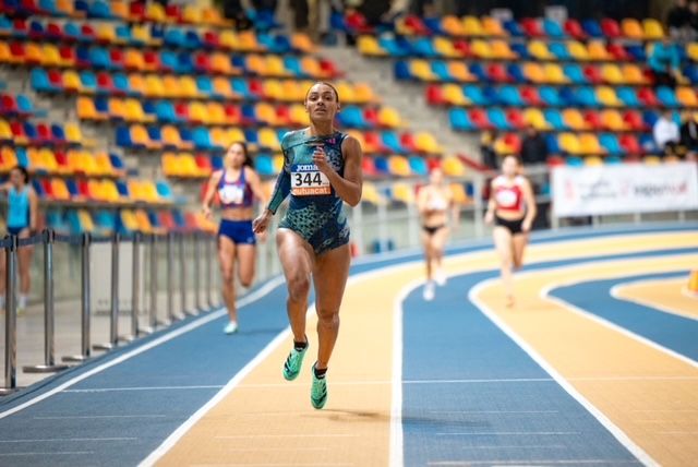 Jaël Bestué va aconseguir un nou Rècord de Catalunya, en aquesta ocasió en pista coberta. FOTO: Federació Catalana d'Atletisme