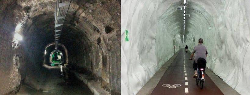 Estat del túnel de serveis i proposta plantejada per Bikevidrera FOTO: Bikevidrera 