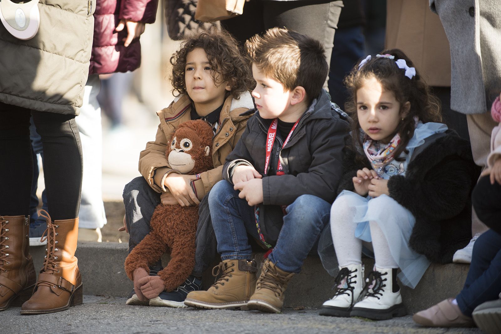 La Rua dels Tres Tombs durant Sant Antoni Abat 2024. FOTO: Bernat Millet