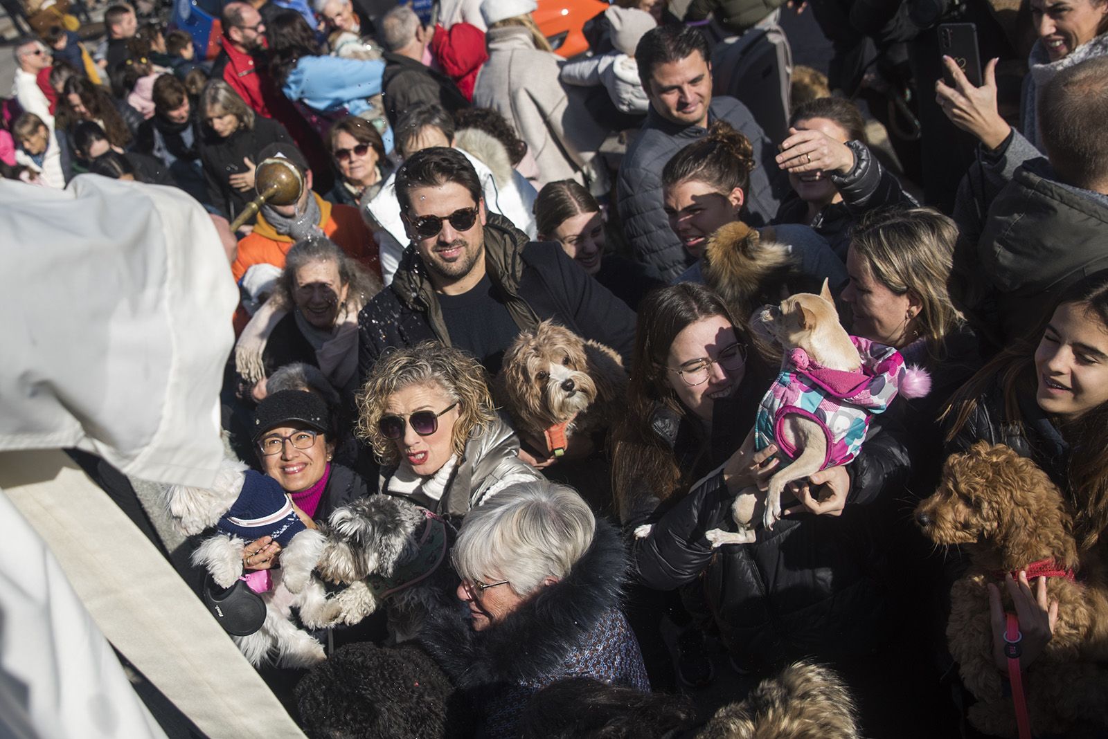 La Rua dels Tres Tombs durant Sant Antoni Abat 2024. FOTO: Bernat Millet