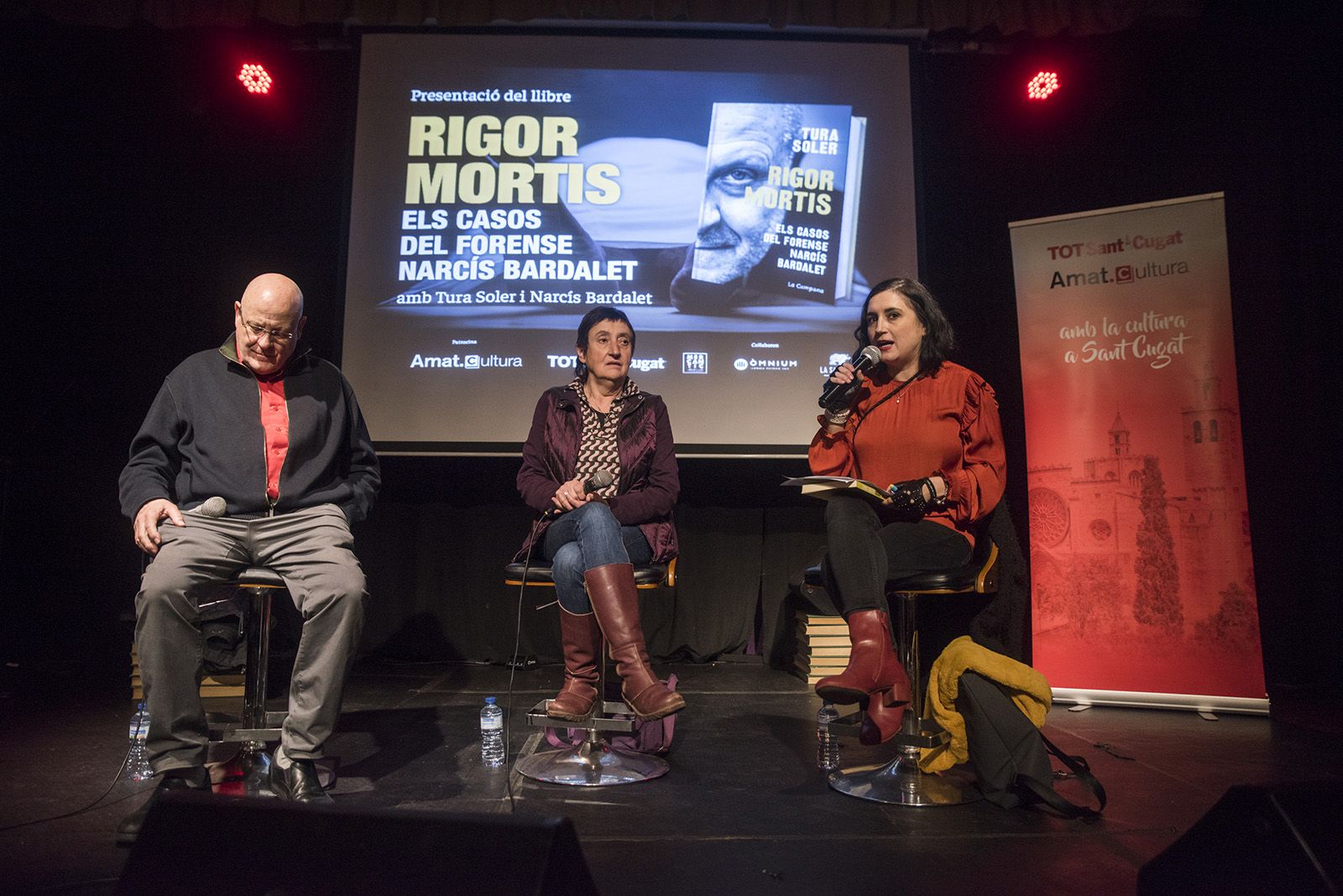Presentació del llibre 'Rigor Mortis' de Tura Soler. FOTO: Bernat Millet.