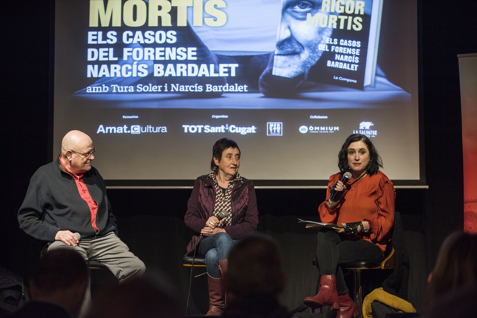 Presentació del llibre 'Rigor Mortis' de Tura Soler. FOTO: Bernat Millet.