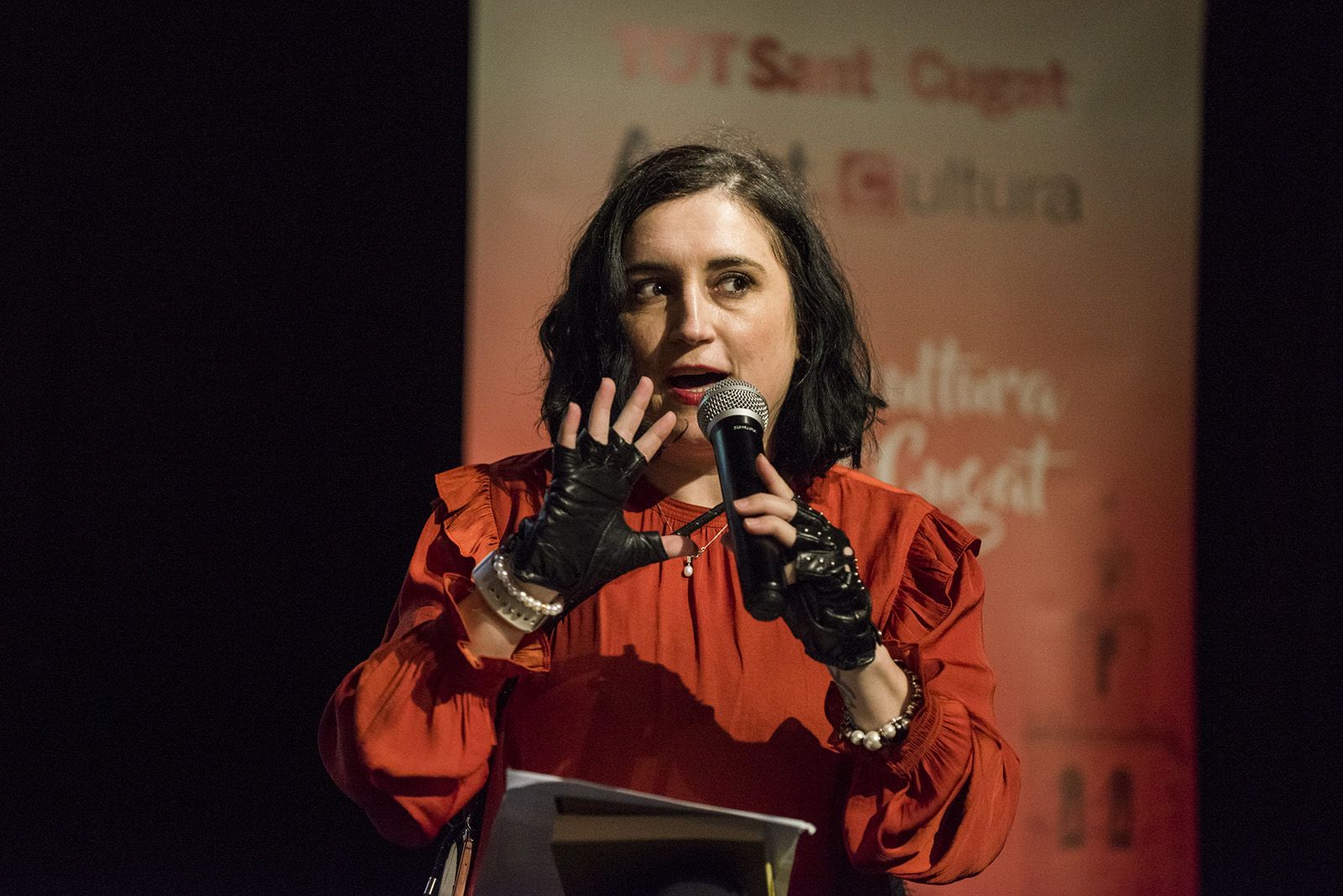 Presentació del llibre 'Rigor Mortis' de Tura Soler. FOTO: Bernat Millet.