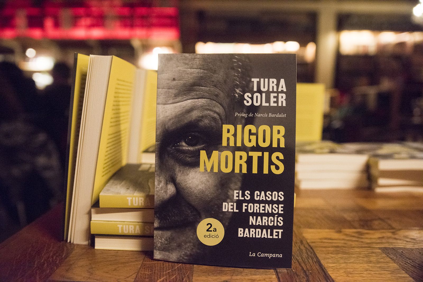 Presentació del llibre 'Rigor Mortis' de Tura Soler. FOTO: Bernat Millet.