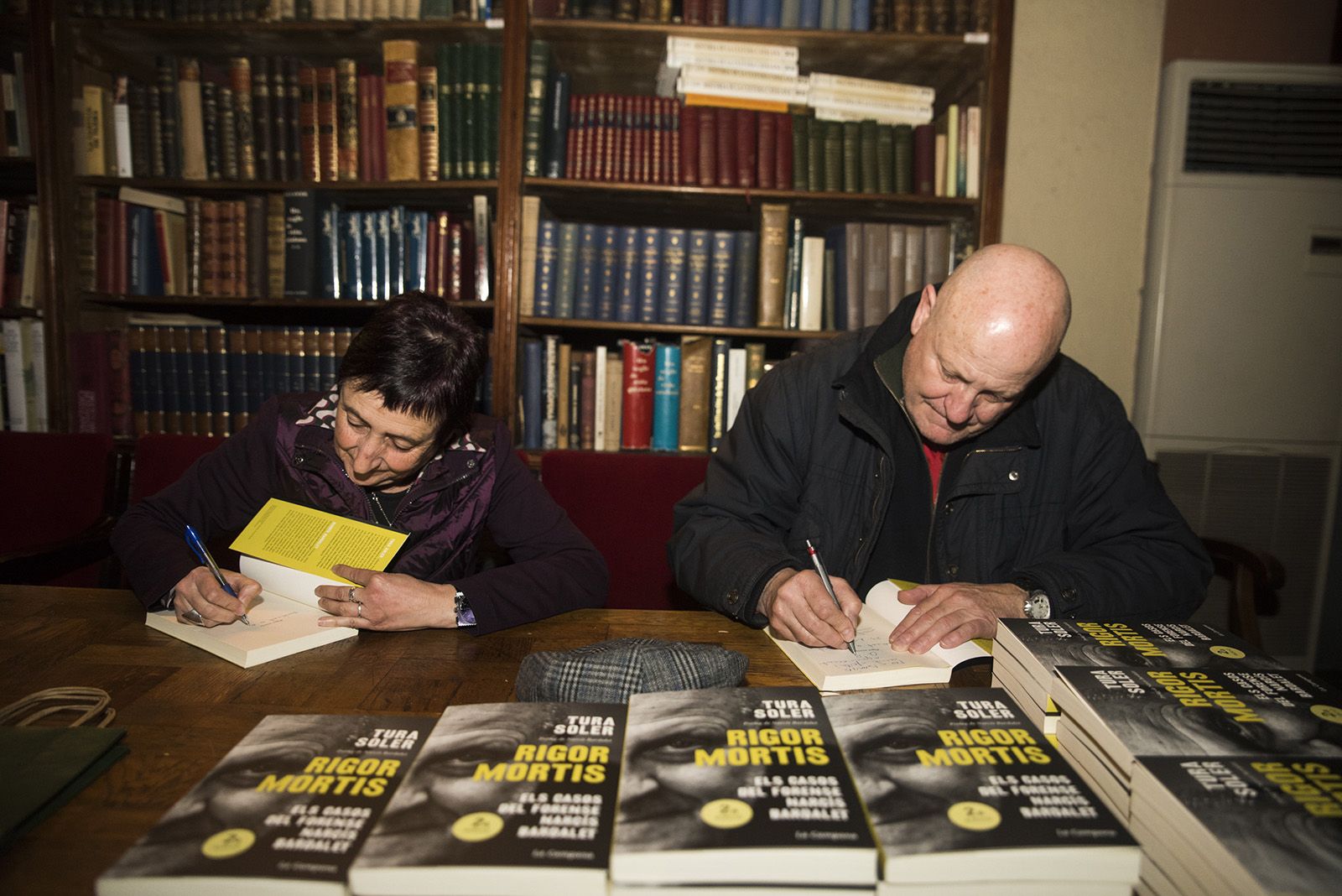Presentació del llibre 'Rigor Mortis' de Tura Soler. FOTO: Bernat Millet.