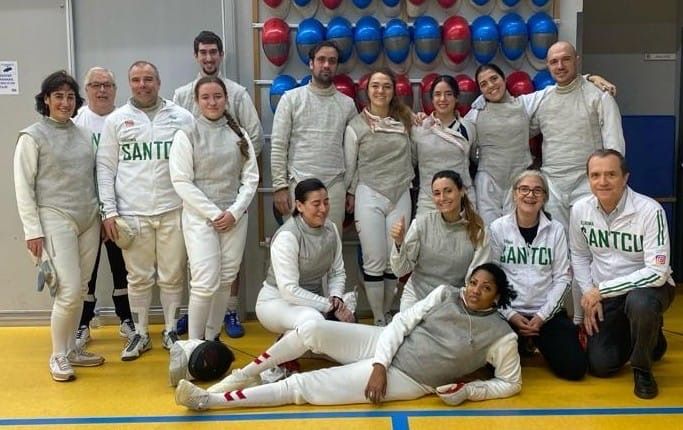 El Club Esgrima va obtenir 3 medalles d'or en la 2a Lliga Catalana. FOTO: Cedida