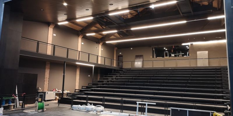 Les obres del Teatre de La Unió Santcugatenca. FOTO: Ajuntament