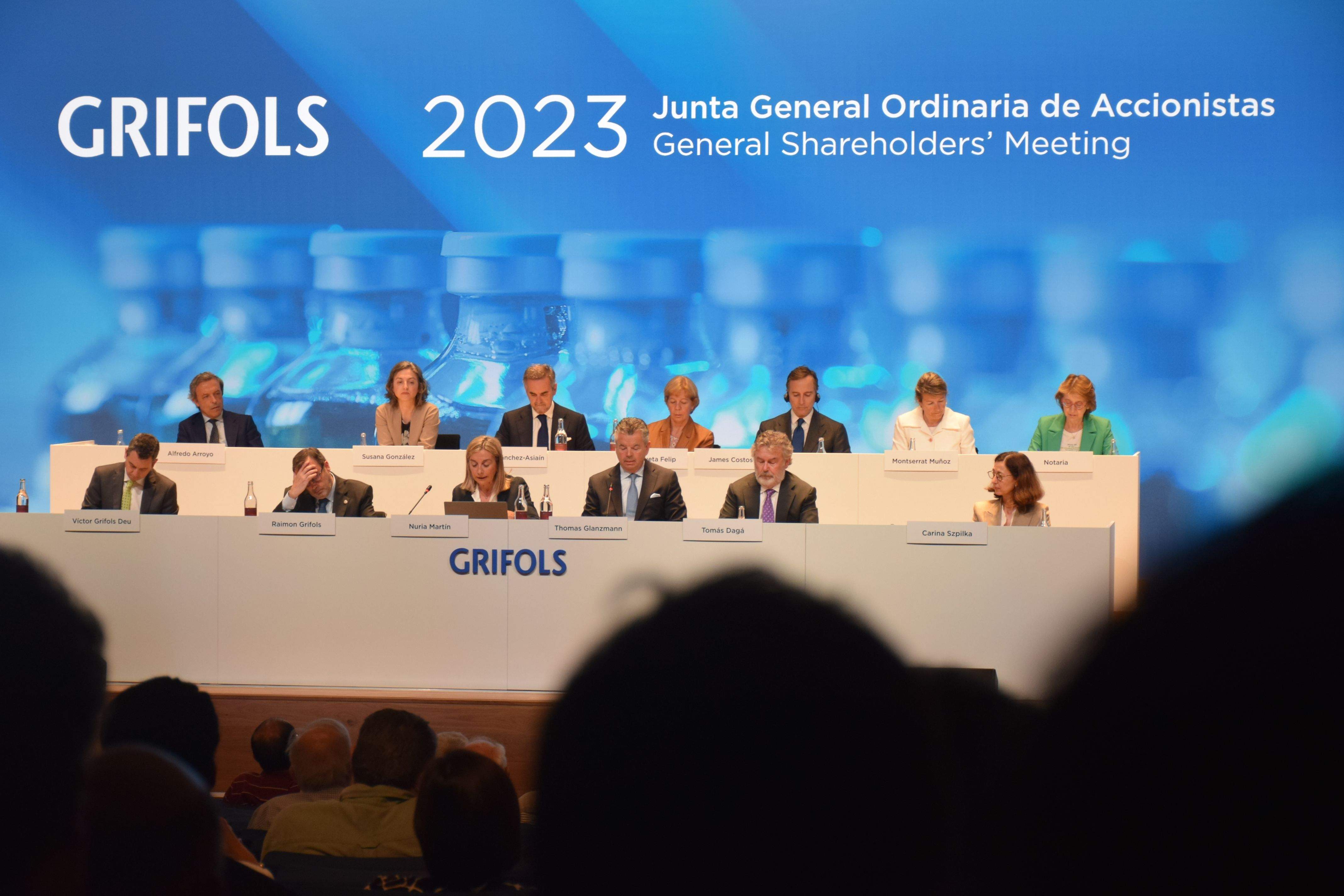 Junta General d'Accionistes de Grifols el 2023 a Sant Cugat FOTO: ACN