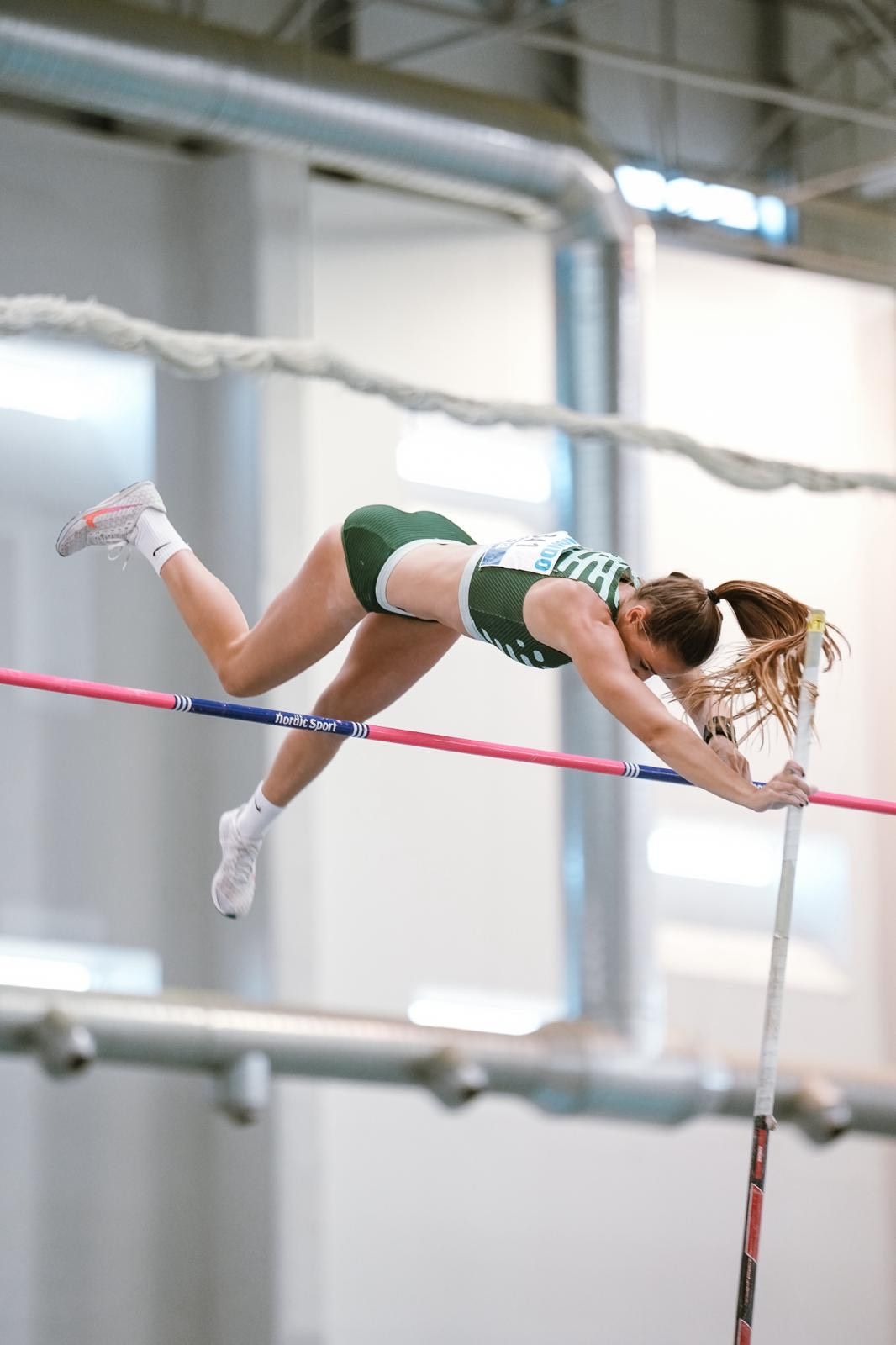 L'atleta santcugatenca Clara Fernández en el Campionat d'Espanya sub-23 d'atletisme en pista coberta. FOTO: Cedida
