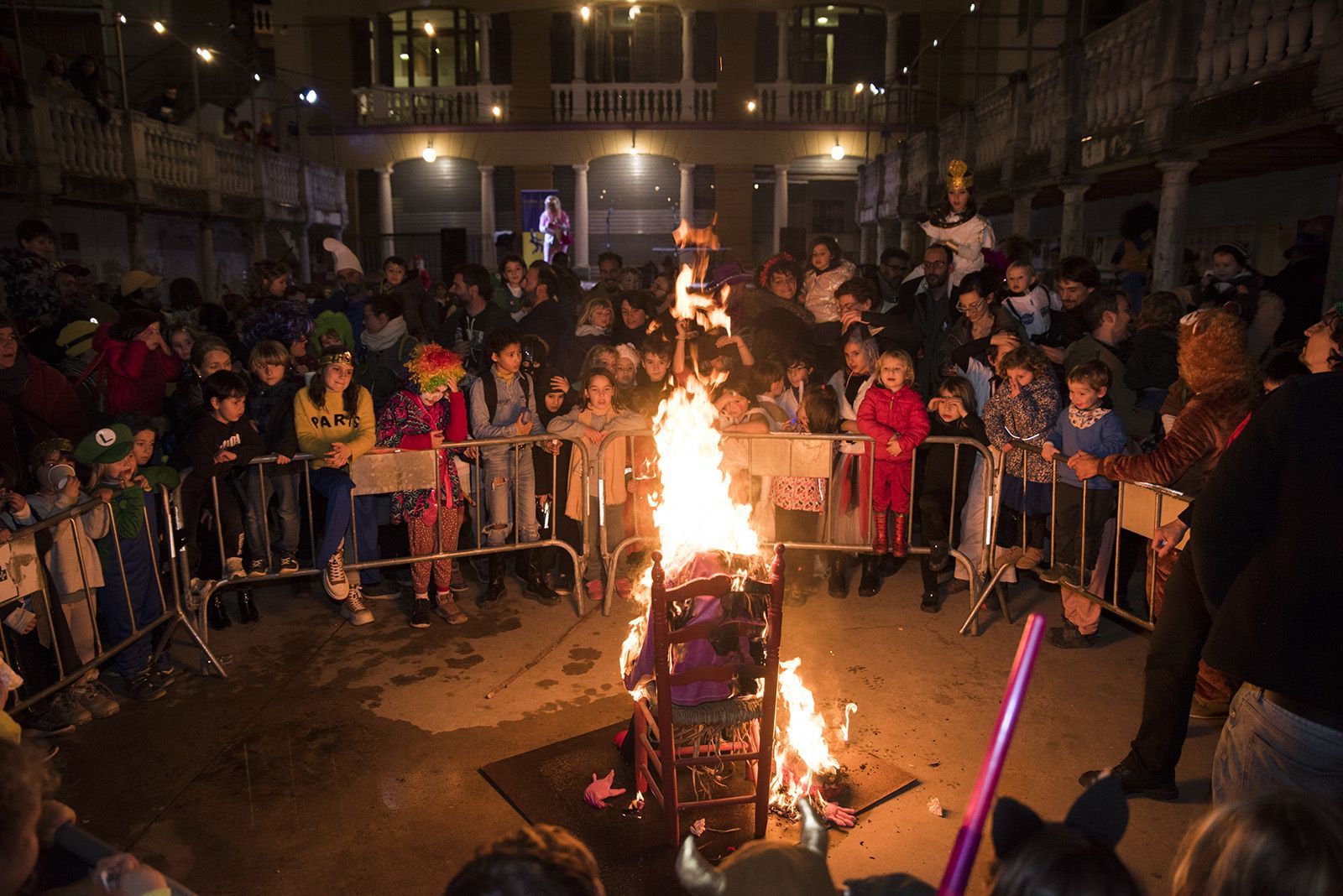 Crema del Rei Carnestoltes a La Floresta. Foto: Bernat Millet.