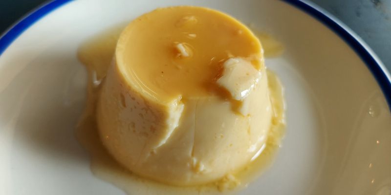 Flam casolà del restaurant de Sant Cugat, Can Dubro. FOTO: TOT