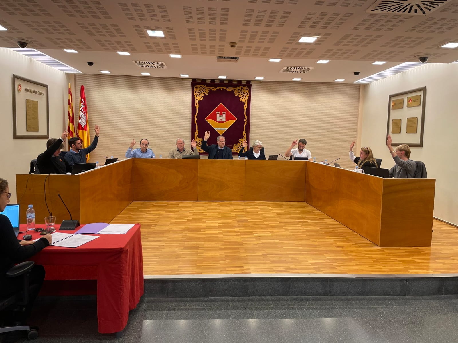 La Junta de Veïns de l'EMD de Valldoreix del febrer 2024. FOTO: EMD