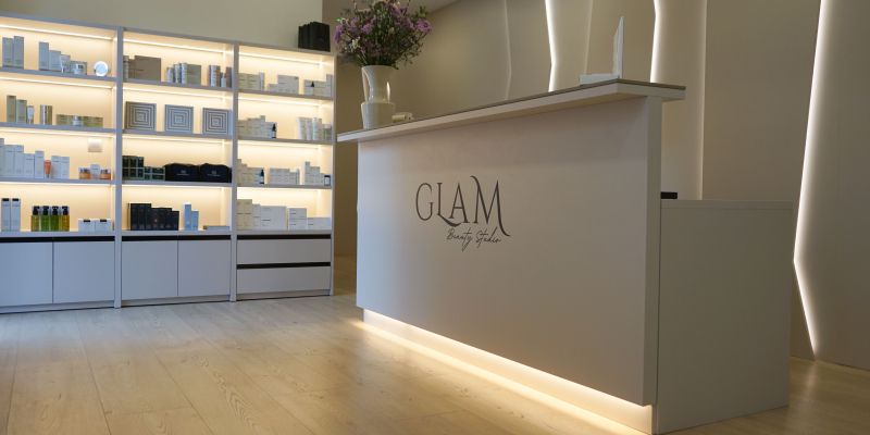 Recepció del centre d'estètica de Sant Cugat, Glam Beauty Studio. FOTO: Cedida