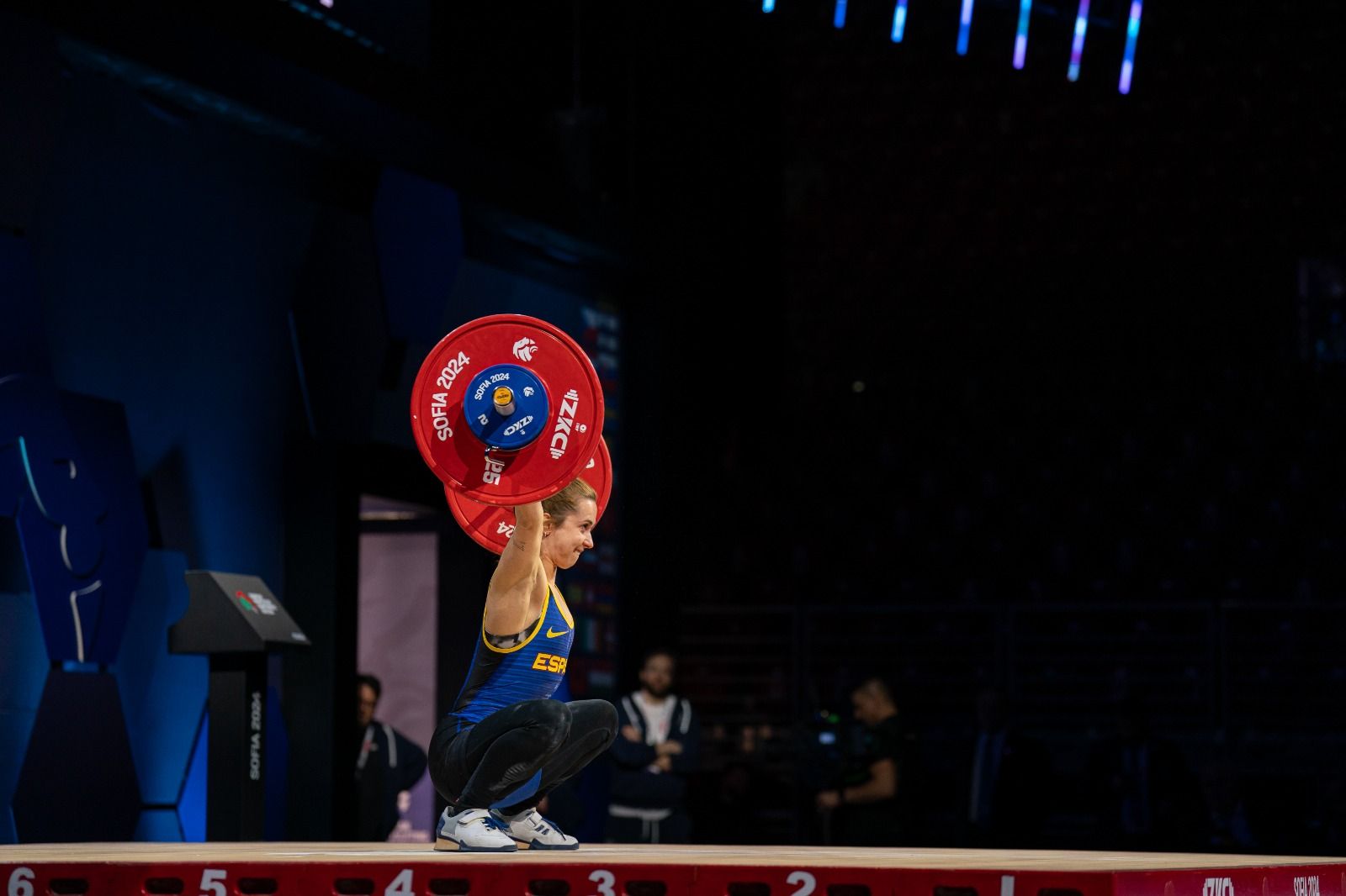 Sira Armengou participant en el Campionat d'Europa d'halterofília. FOTO: Cedida