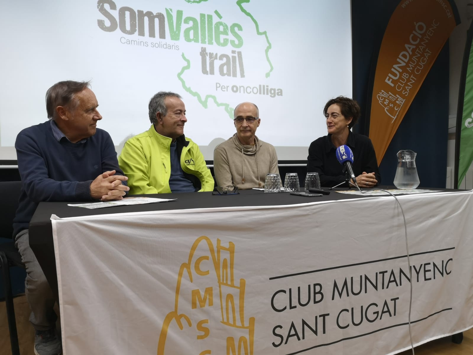 Presentació de la caminada solidària Som Vallés Trail a la seu del Club Muntanyenc Sant Cugat. FOTO: Ajuntament