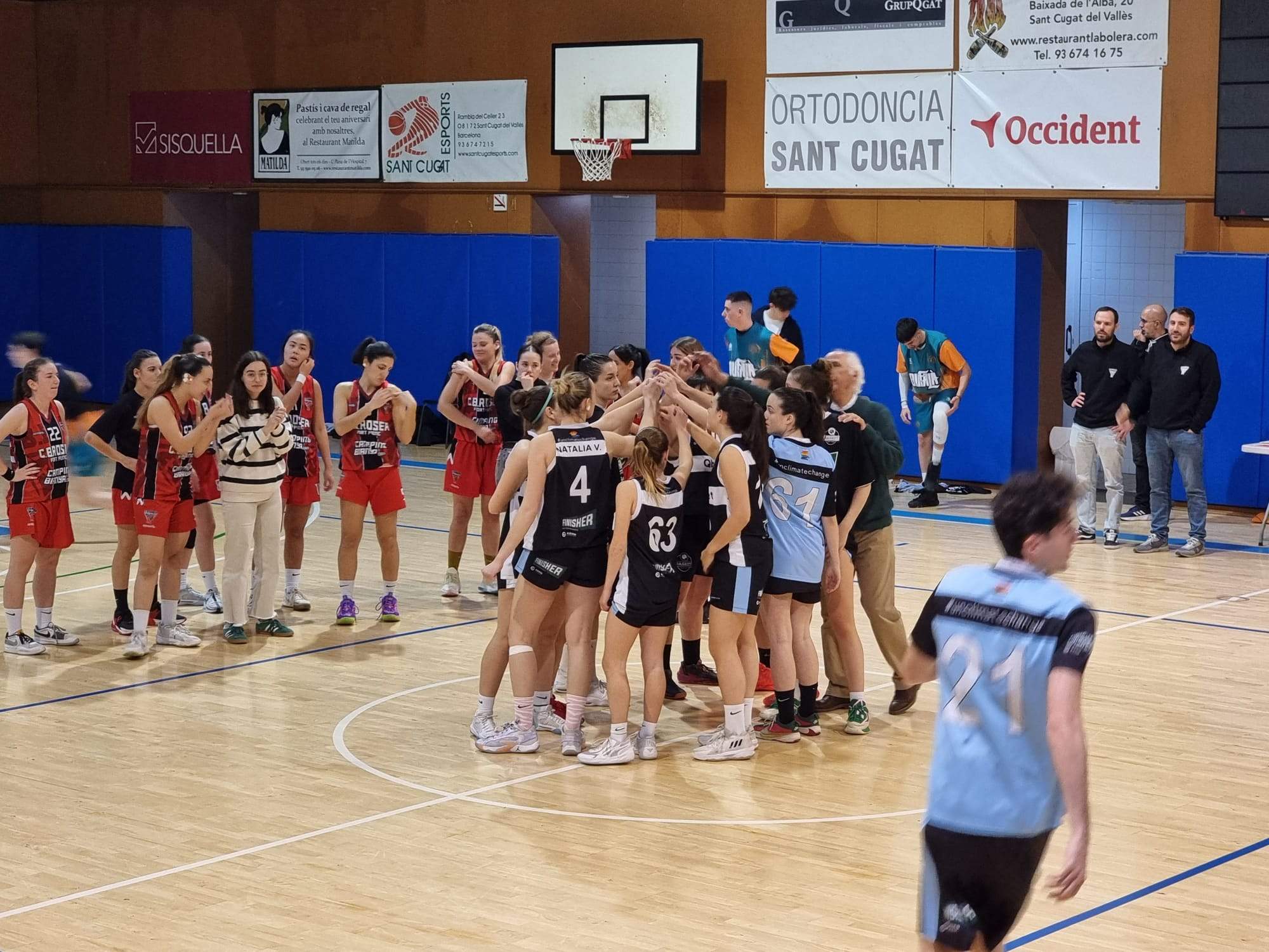El Qbasket Sant Cugat va trencar una bona dinàmica en perdre com a local. FOTO: Cedida