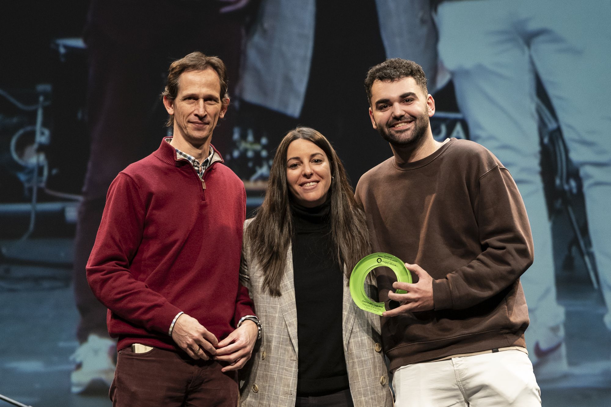 L'equip sub-21 masculí de la Unió Esportiva Sant Cugat, guardonat amb el premi al millor equip junior en la 23a edició dels Premis Esport en Marxa. FOTO: Mireia Comas
