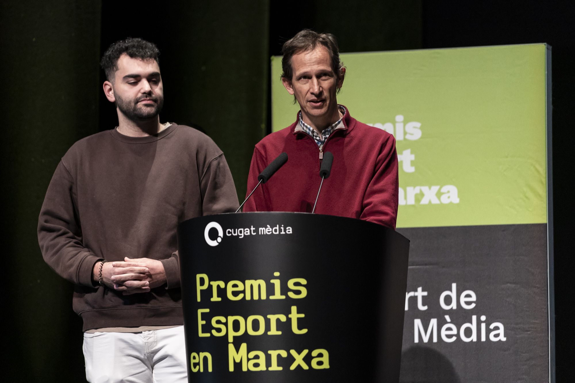 Jorge Bleier, vocal de la Unió Esportiva Sant Cugat, en la 23a edició dels Premis Esport en Marxa. FOTO: Mireia Comas