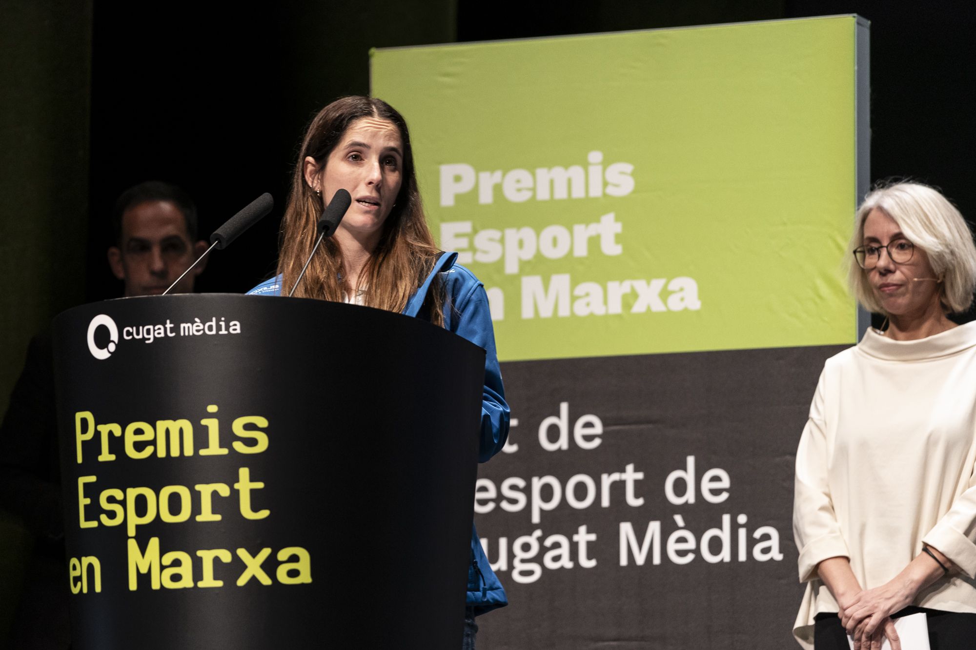 Carlota Pechamé, capitana del primer equip femení del Junior FC d'hoquei herba, en la 23a edició dels Premis Esport en Marxa. FOTO: Mireia Comas