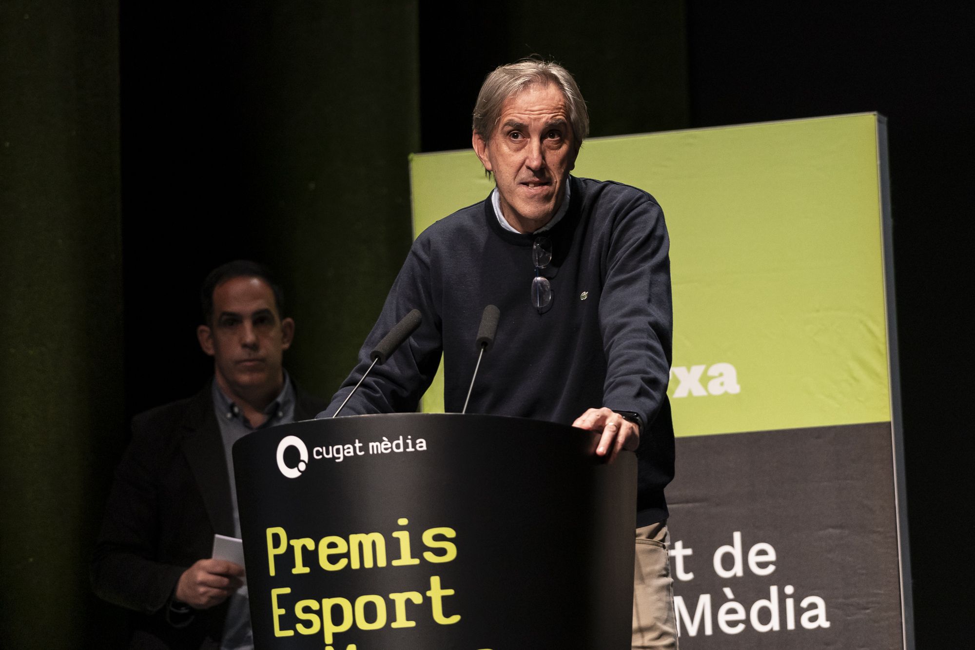 Toni Alemany, director esportiu del DSV Club Voleibol Sant Cugat, en la 23a edició dels Premis Esport en Marxa. FOTO: Mireia Comas