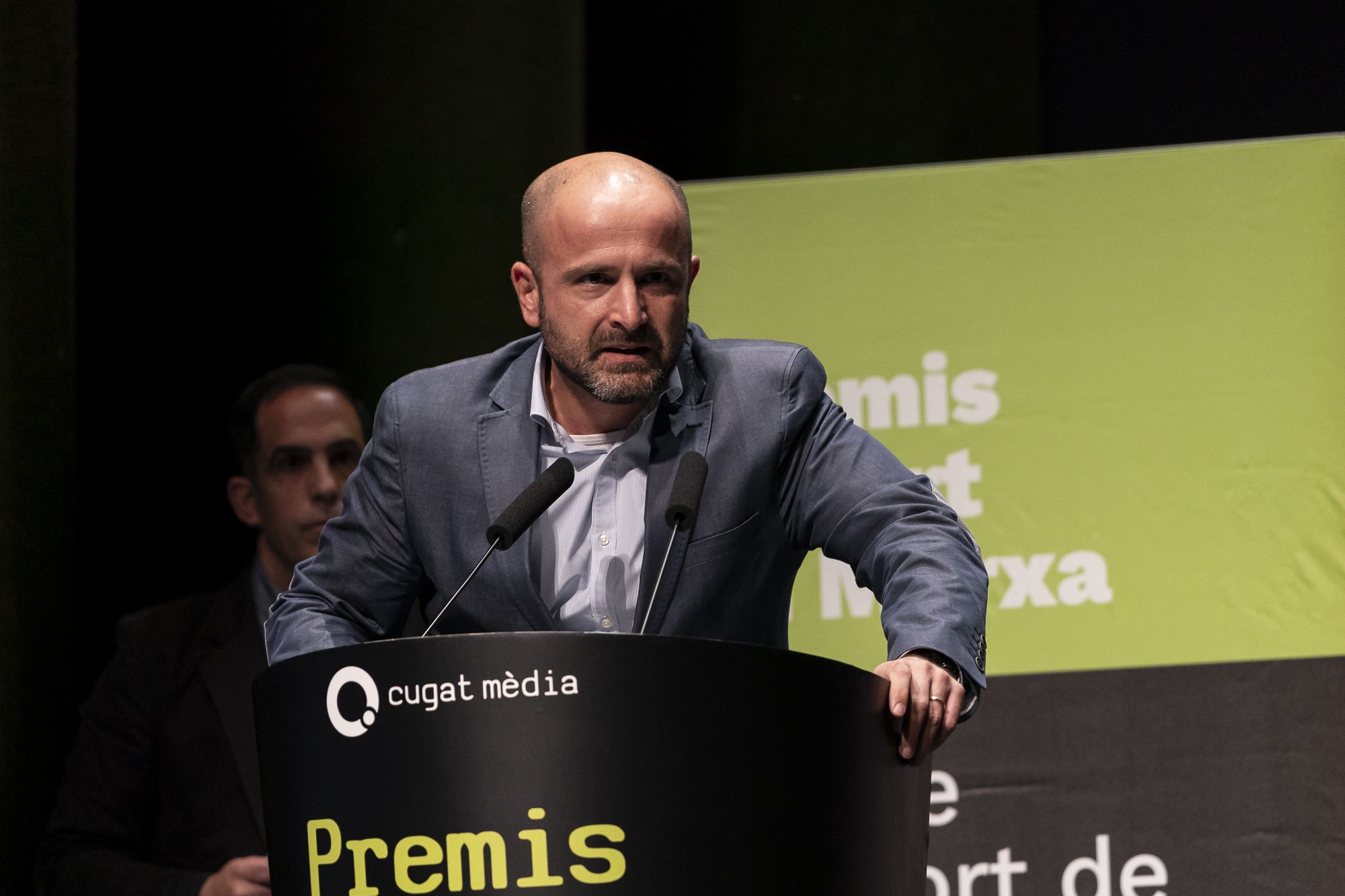 Fran Figueras, del Rugby Sant Cugat, en la 23a edició dels Premis Esport en Marxa. FOTO: Mireia Comas