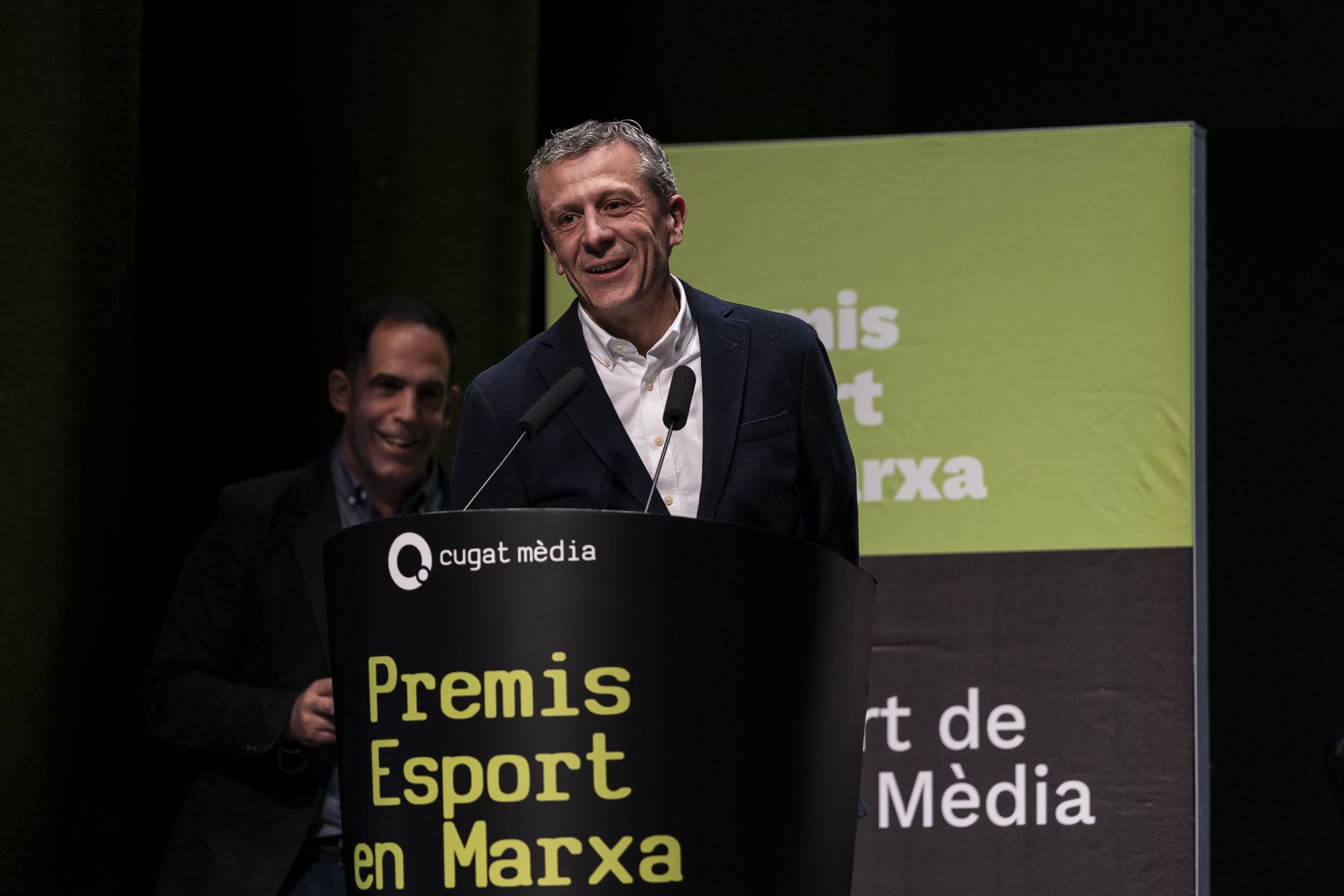 Raimon Casas, president del Solideo Patí Hoquei Club Sant Cugat, en la 23a edició dels Premis Esport en Marxa. FOTO: Mireia Comas