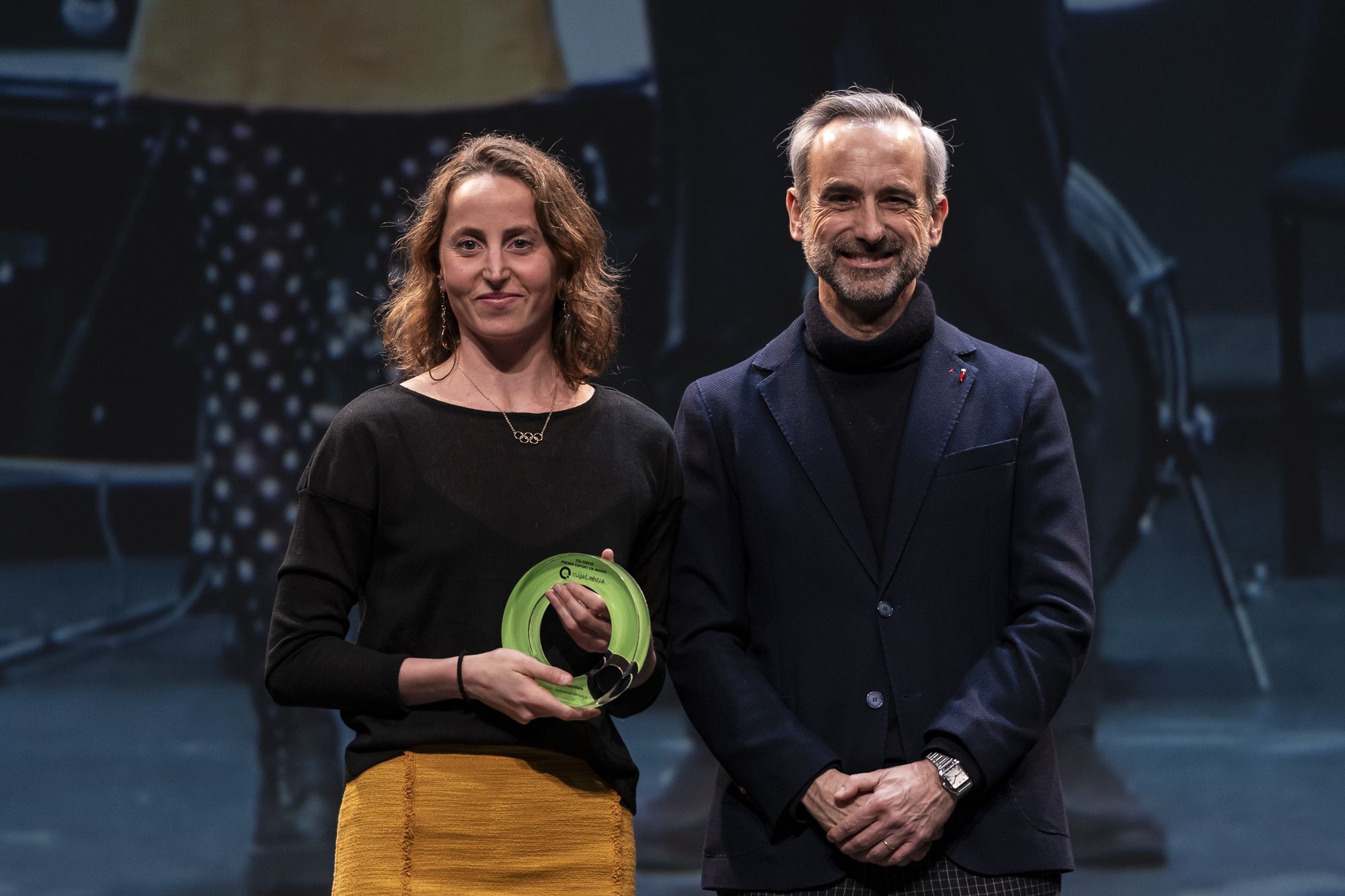 La nadadora artística Paula Ramírez, guardonada com a millor esportista en la 23a edició dels Premis Esport en Marxa. FOTO: Mireia Comas