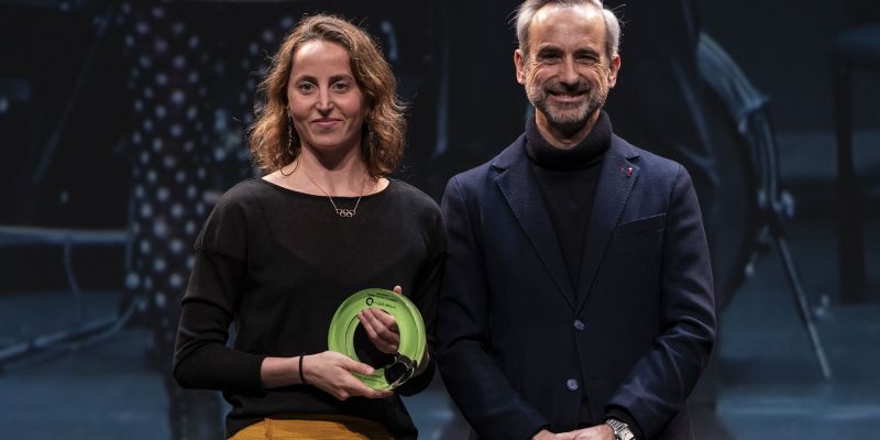 La nadadora artística Paula Ramírez, guardonada com a millor esportista en la 23a edició dels Premis Esport en Marxa. FOTO: Mireia Comas