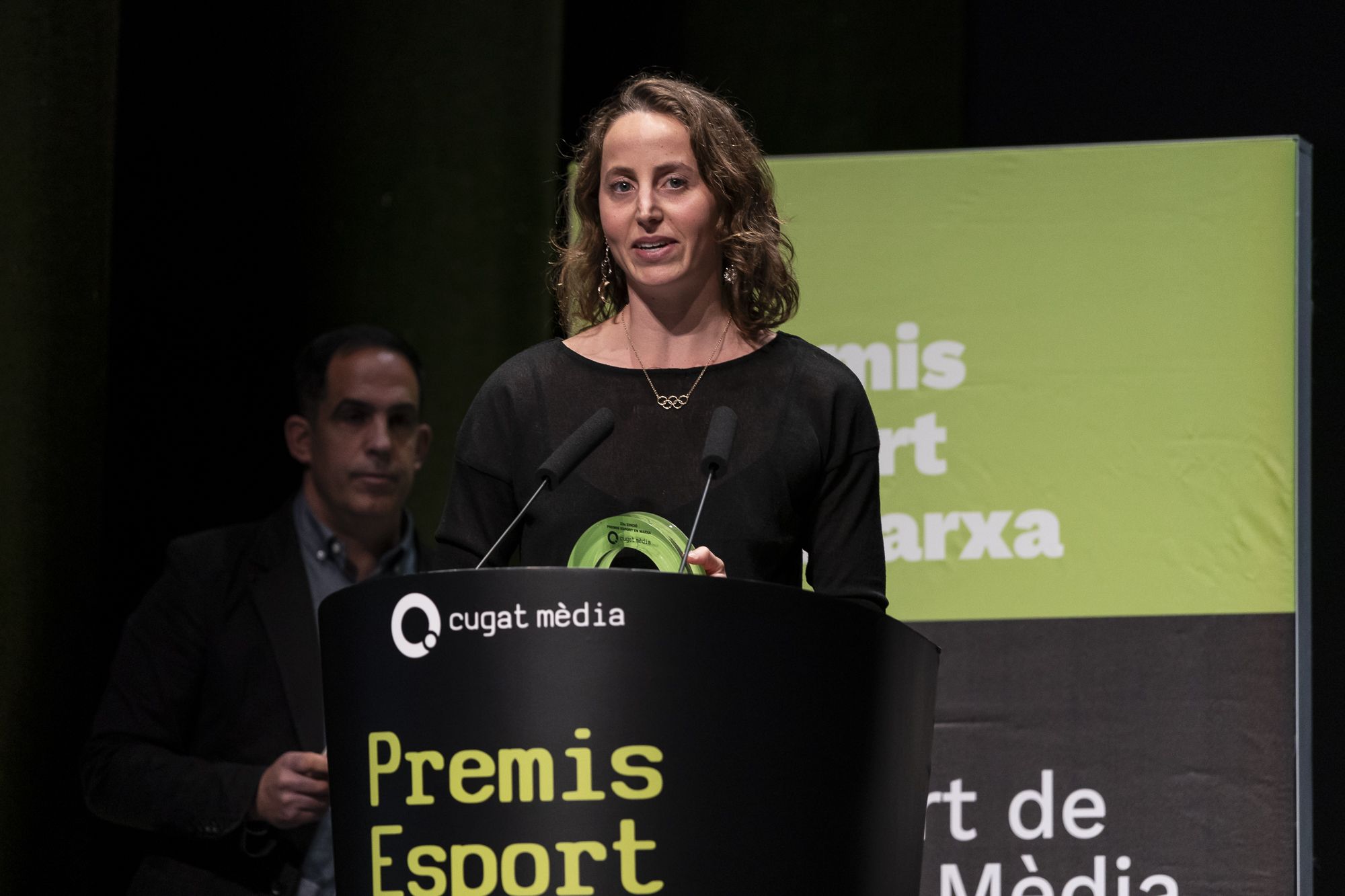Paula Ramírez, nadadora artística, en la 23a edició dels Premis Esport en Marxa. FOTO: Mireia Comas