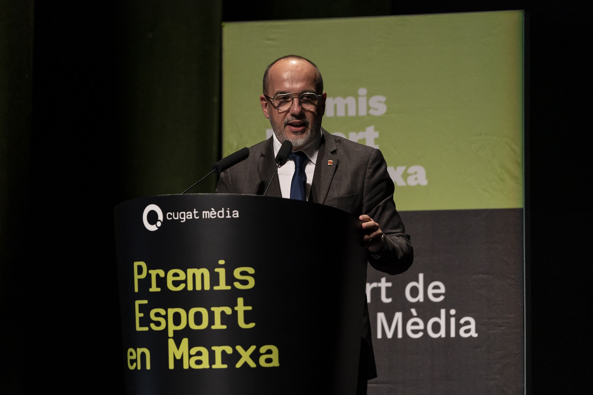 Carles Campuzano, conseller de Drets Socials, en la 23a edició dels Premis Esport en Marxa. FOTO: Mireia Comas