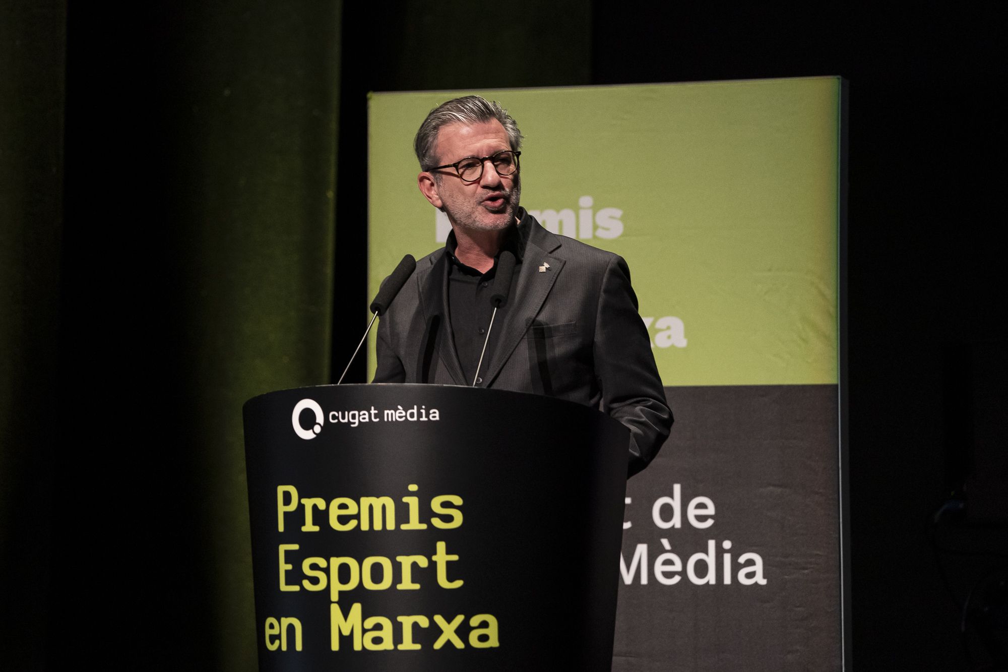 Josep Maria Vallès, alcalde de Sant Cugat, en la 23a edició dels Premis Esport en Marxa. FOTO: Mireia Comas