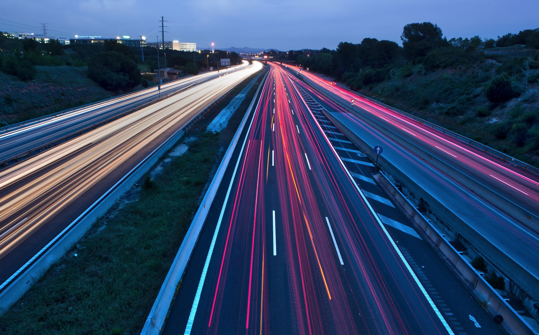 L'AP-7 en el seu pas per Sant Cugat FOTO: Artur Ribera