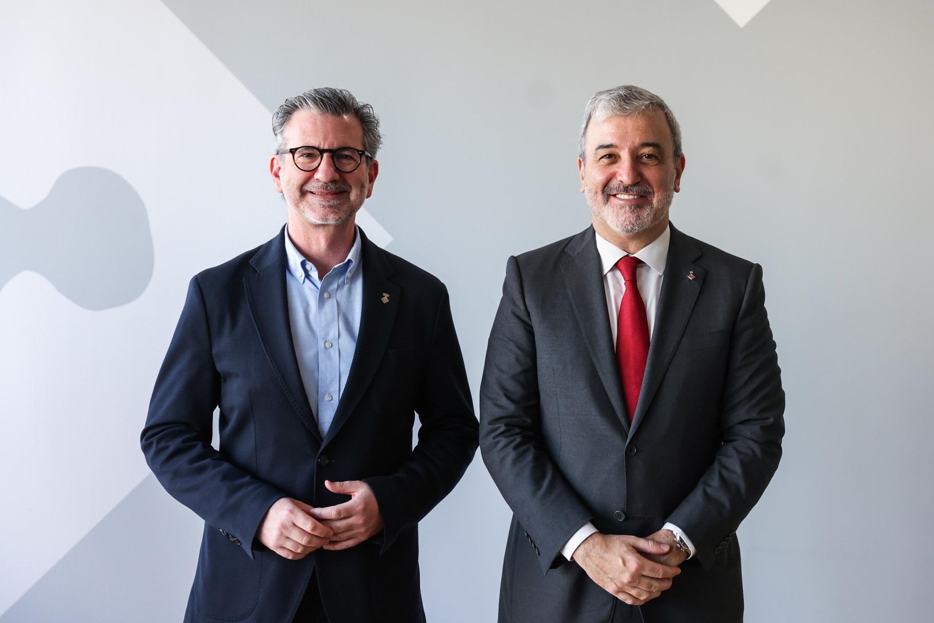 Vallès i Collboni a l'ajuntament FOTO: Ajuntament 