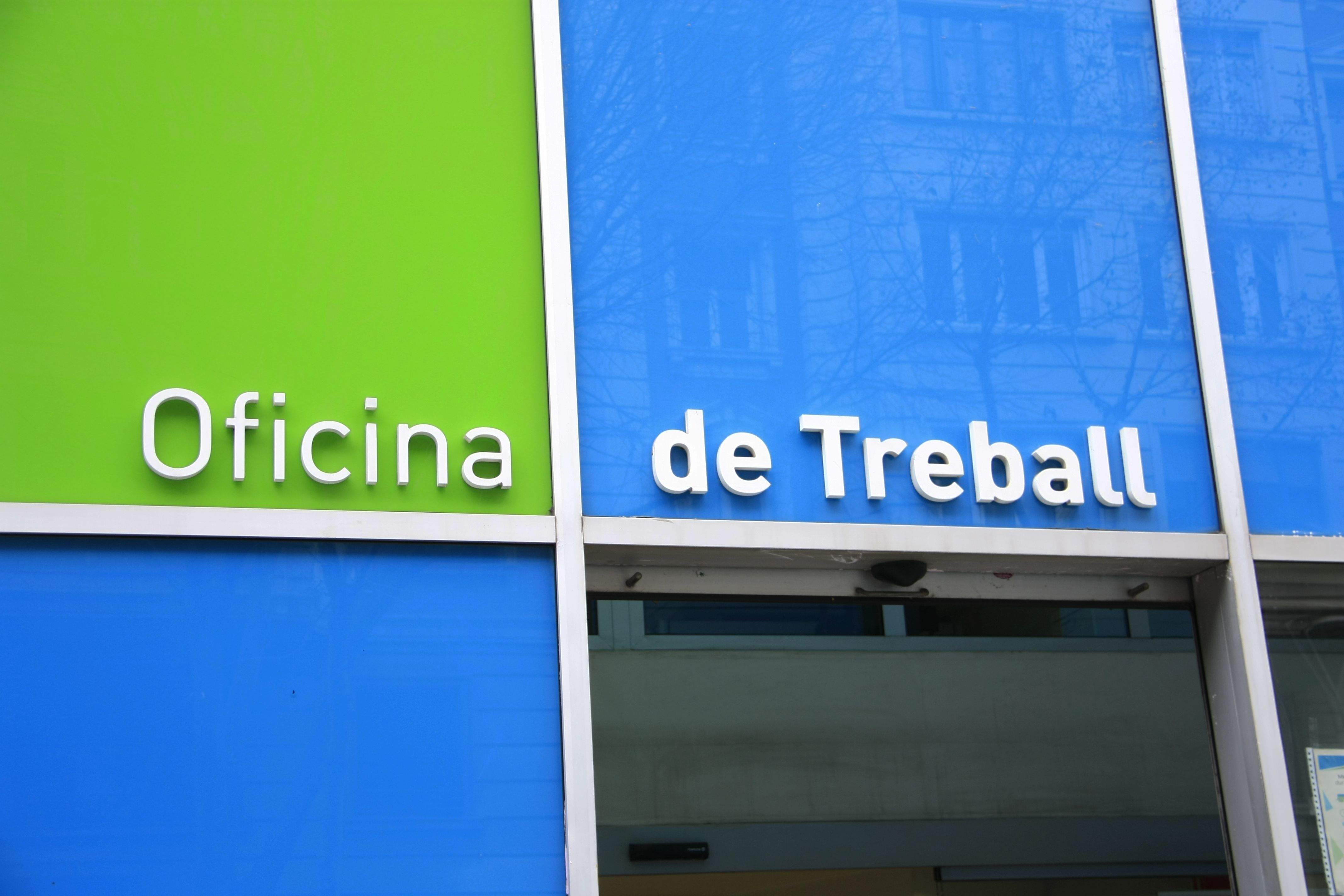 Rètol d'una Oficina de Treball FOTO: ACN
