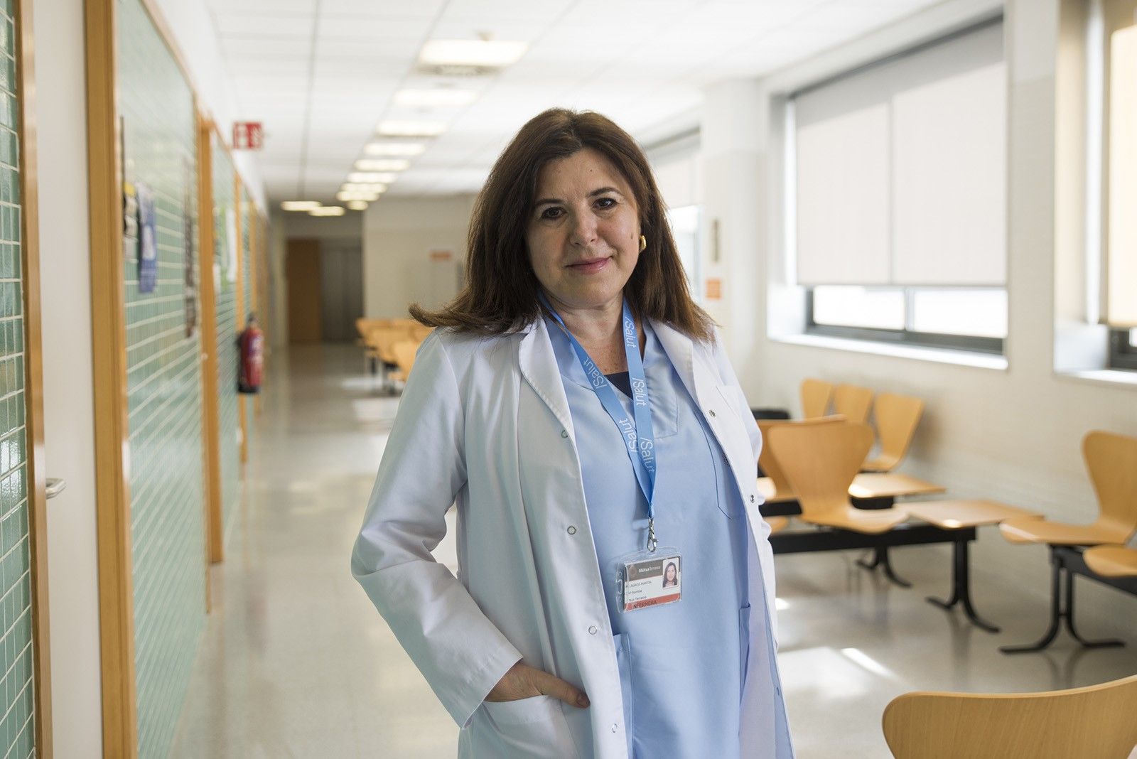 La infermera Mila Martín-Zamorano al CAP de Valldoreix FOTO: Bernat Millet (TOT Sant Cugat)