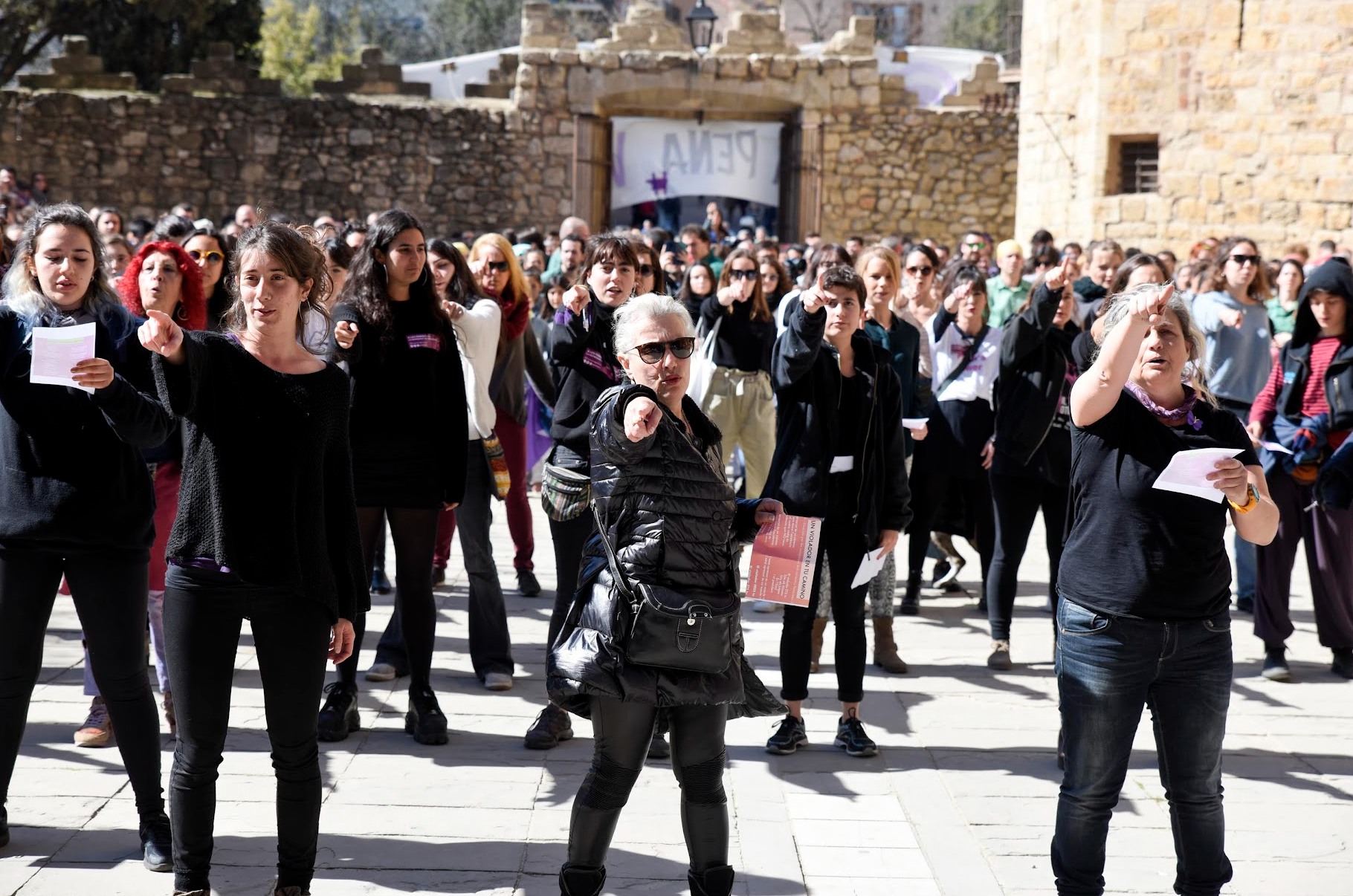 Reivindiació feminista a Sant Cugat FOTO: Arxiu del TOT