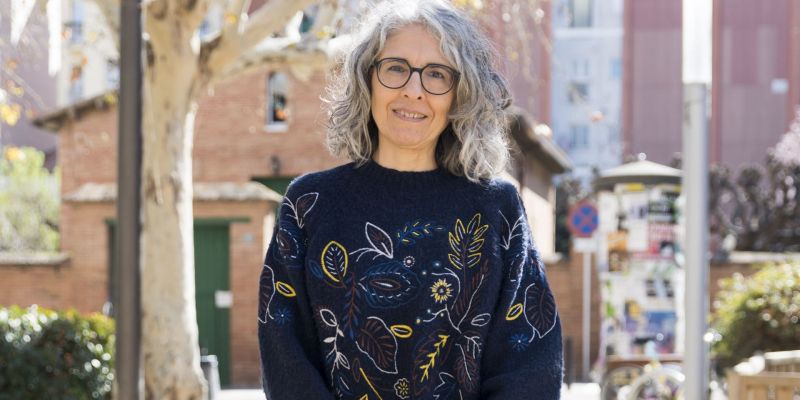 Rebeca Galán a la plaça del Coll FOTO: Bernat Millet (TOT Sant Cugat)