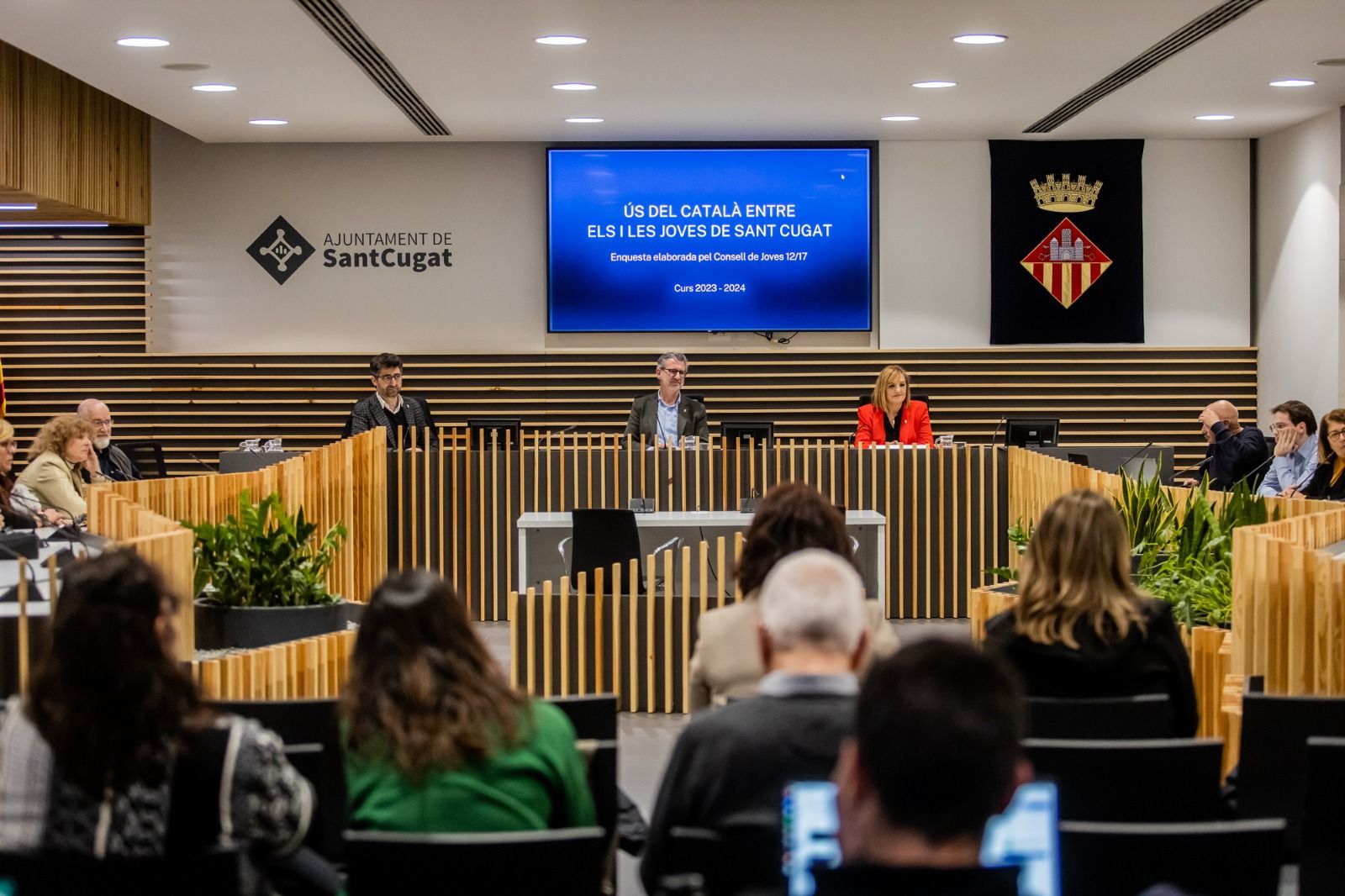L'acte de constitució de la Taula pel Català FOTO: Ajuntament
