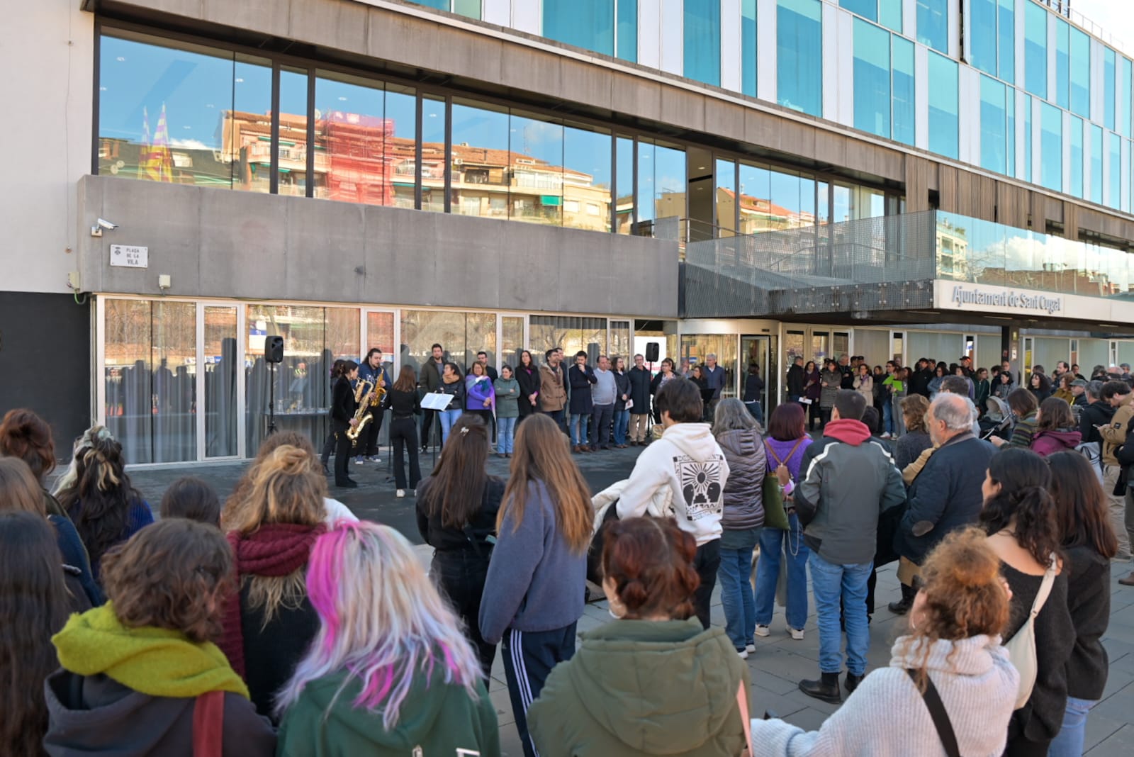 Acte institucional pel 8-M a Sant Cugat FOTO: Ajuntament de Sant Cugat