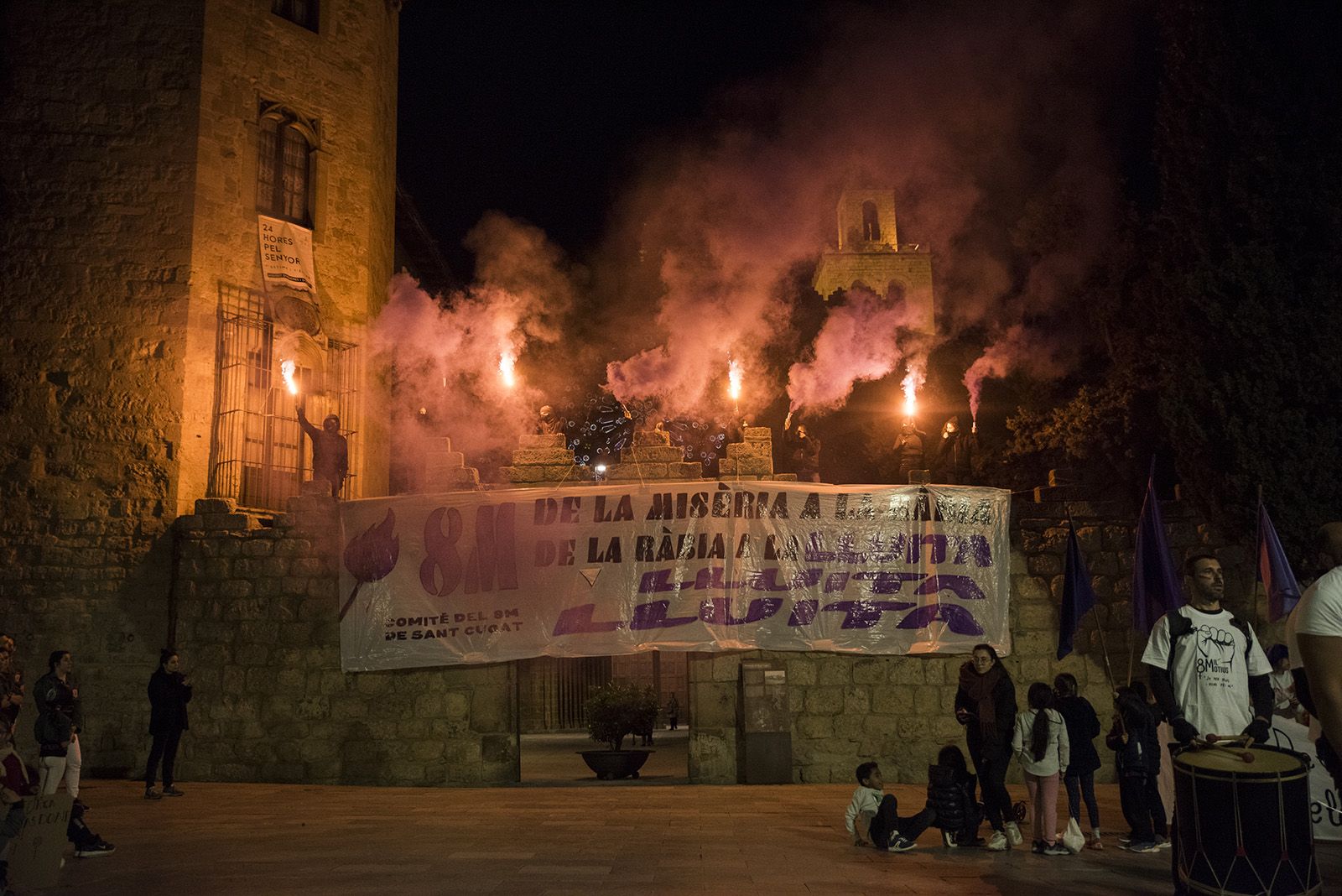 Manifestació 8M. FOTO: Bernat Millet.