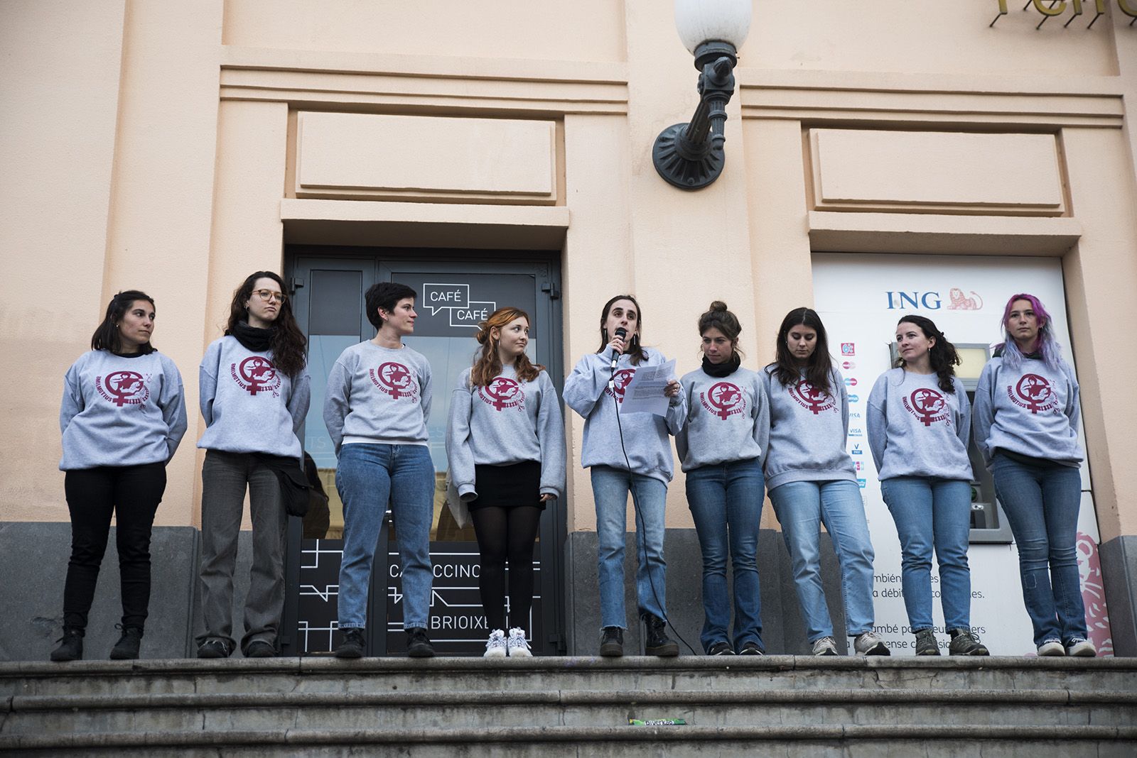 Manifestació 8M. FOTO: Bernat Millet.